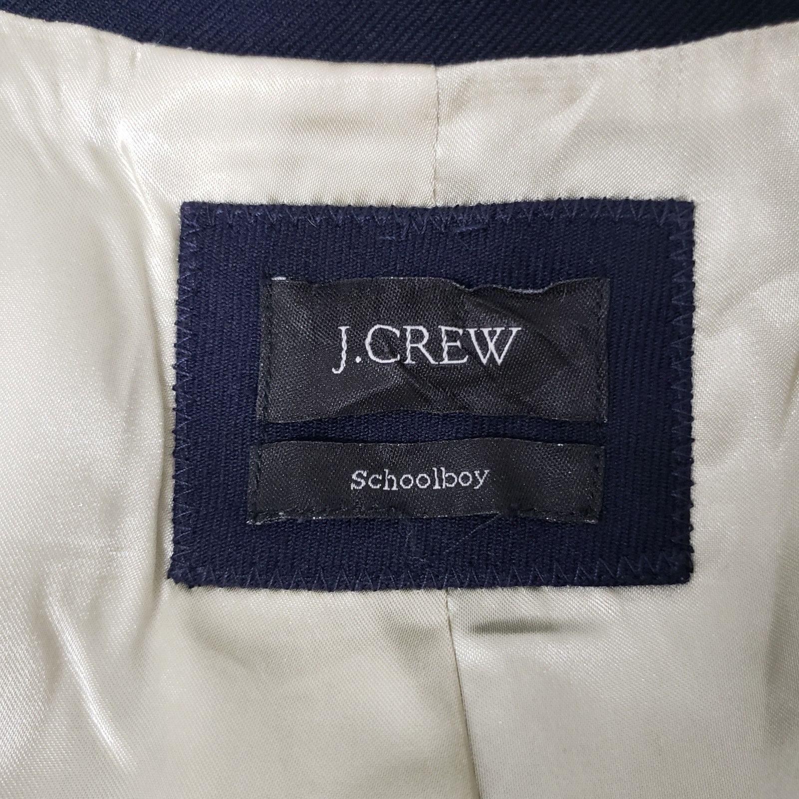 J.Crew J. Crew Schoolboy Blazer Jacket Navy Small Wool Blend Lined Size S / US 4 / IT 40 - 11 Thumbnail
