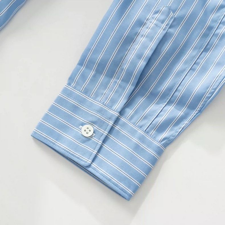 Comme des Garcons Comme Des Garcons Striped patchwork blue shirt 2505-Nextarr Size US M / EU 48-50 / 2 - 5 Thumbnail