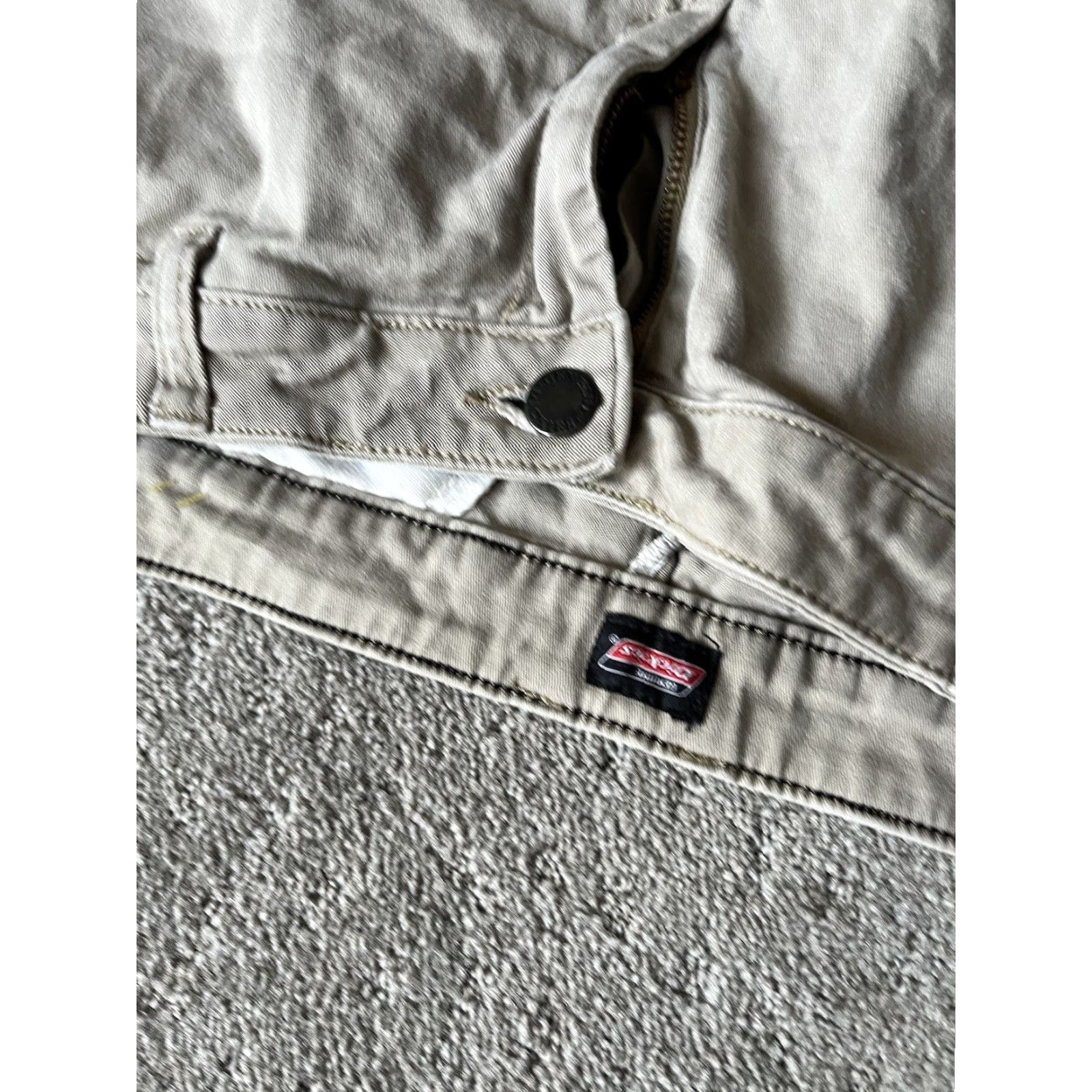 Dickies VINTAGE Dickies Relaxed Chino Pants Chino Women's Pant Regular 12 Beige Khaki Straight 90s Womens Size 34" / US 12 / IT 48 - 6 Thumbnail