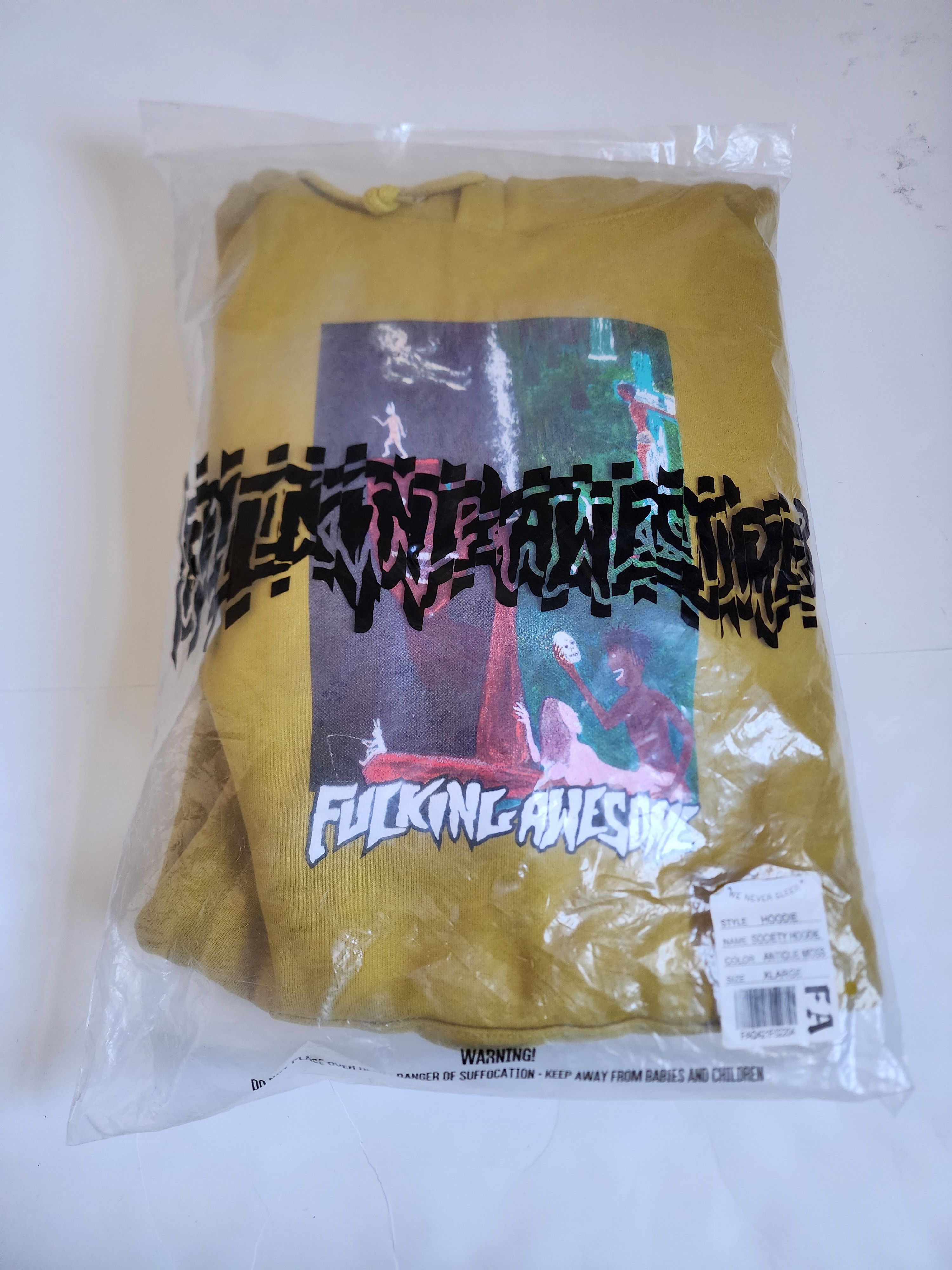 Fucking Awesome Society Hoodie Size US XL / EU 56 / 4 - 10 Thumbnail