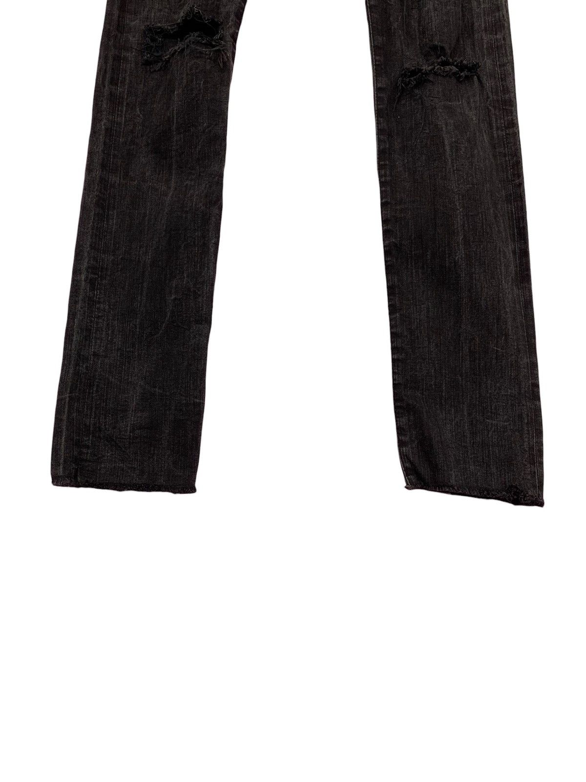 DISCOVERED × Japanese Brand Discovered Japanese Skinny Distressed Denim Pants (AD27) Size 29" - 7 Thumbnail