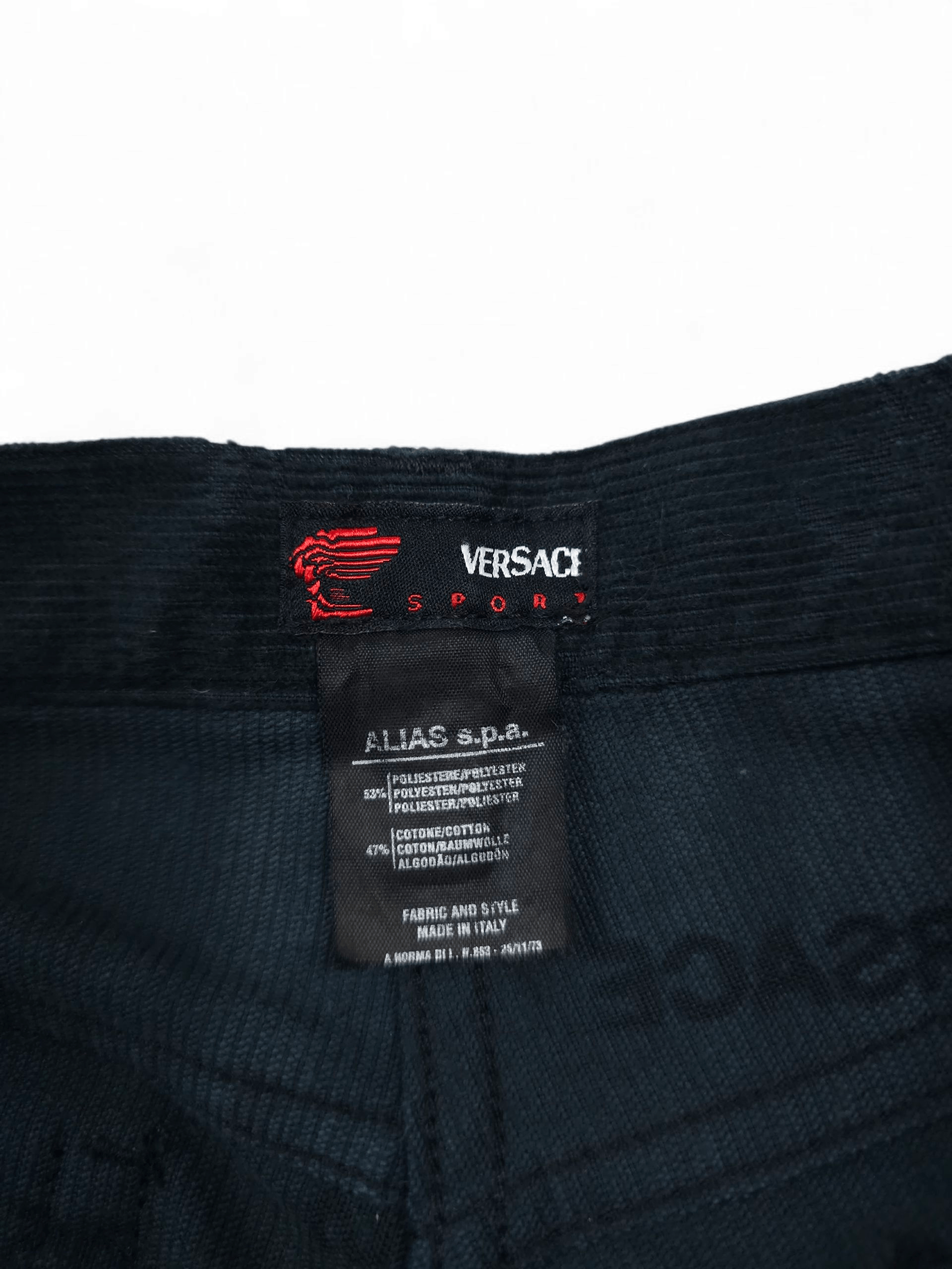 Versace 💎 Vintage Versace Sport Monogram Corduroy Slim Pants Size US 30 / EU 46 - 6 Thumbnail