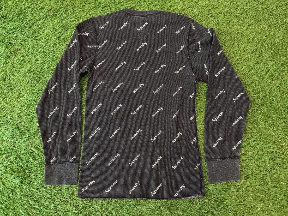 Supreme Supreme Hanes Black Thermal Crew Long Sleeve Shirt Size US S / EU 44-46 / 1 - 4 Thumbnail