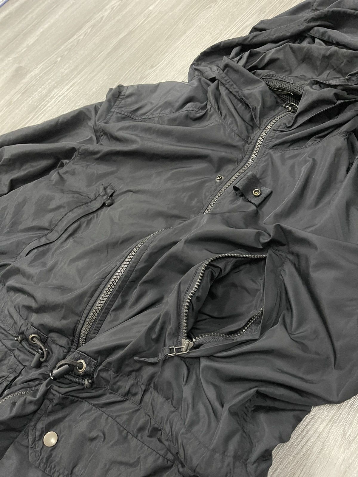 Issey Miyake A/W 1997 Issey Miyake Black Tech Nylon Parka Jacket Size US M / EU 48-50 / 2 - 12 Thumbnail