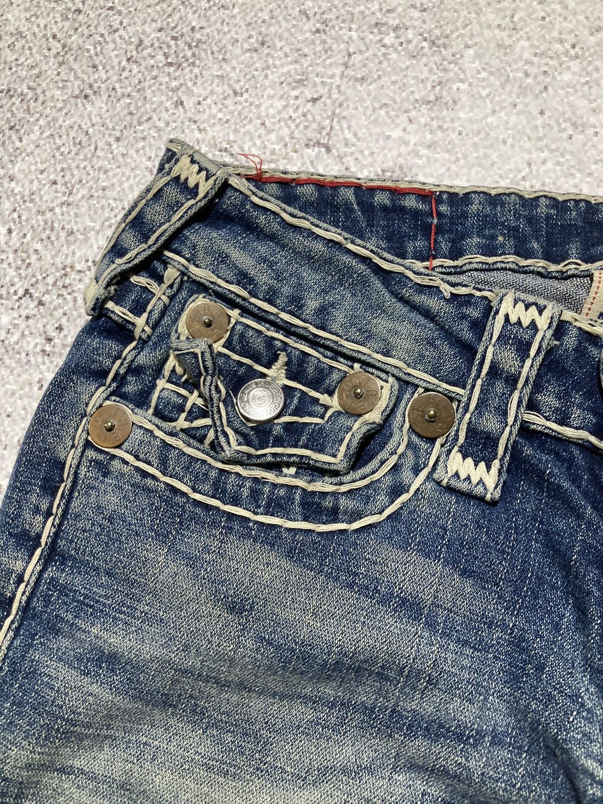 True Religion Vintage True Religion USA Bootcut Flared Denim Jeans Blue Size US 28 / EU 44 - 16 Thumbnail