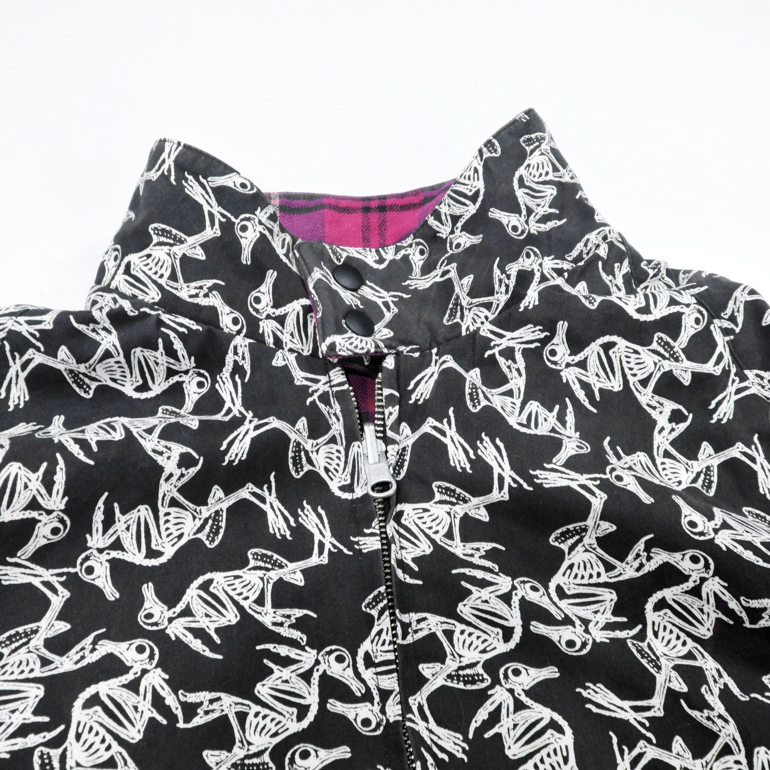 Swagger 00'S SWAGGER REVERSIBLE SKELETON BIRD PATTERN PLAID JACKET Size US S / EU 44-46 / 1 - 17 Thumbnail