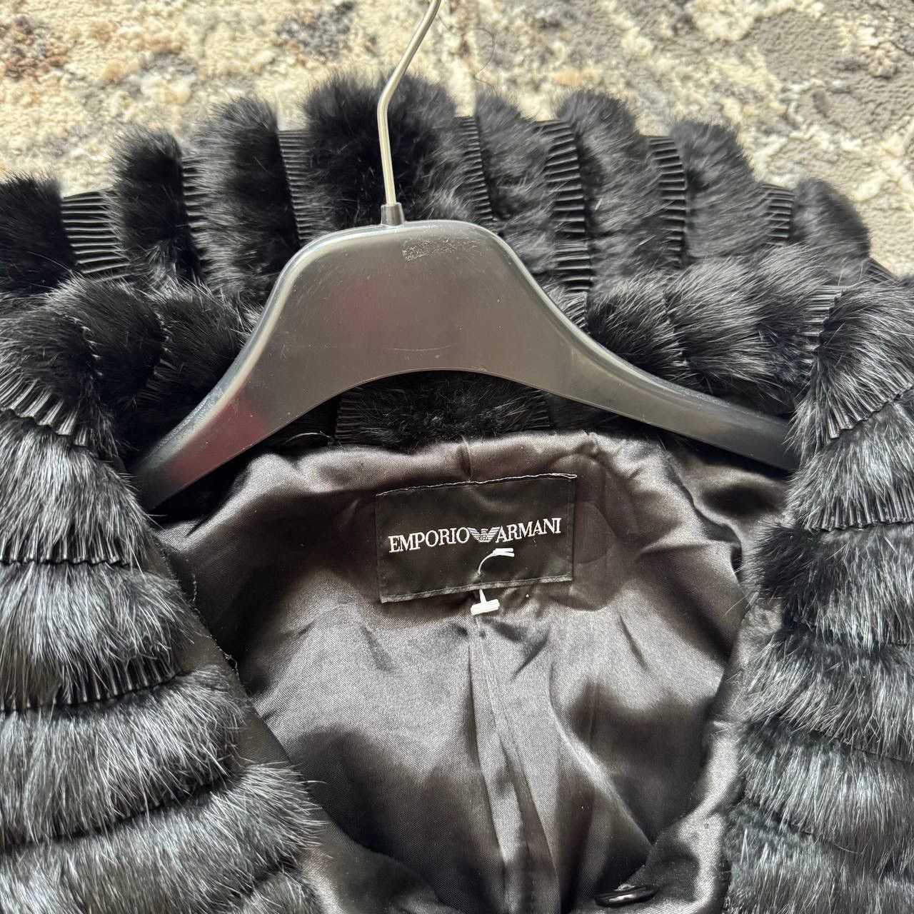 Emporio Armani Rare Emporio Armani Rabbit Fur Glam Black Jacket Size M / US 6-8 / IT 42-44 - 6 Thumbnail