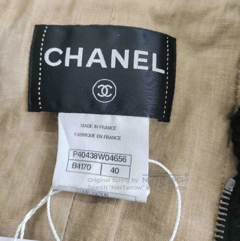 Chanel Chanel Black Cotton Jacket for Women . Size L / US 10 / IT 46 - 4 Thumbnail