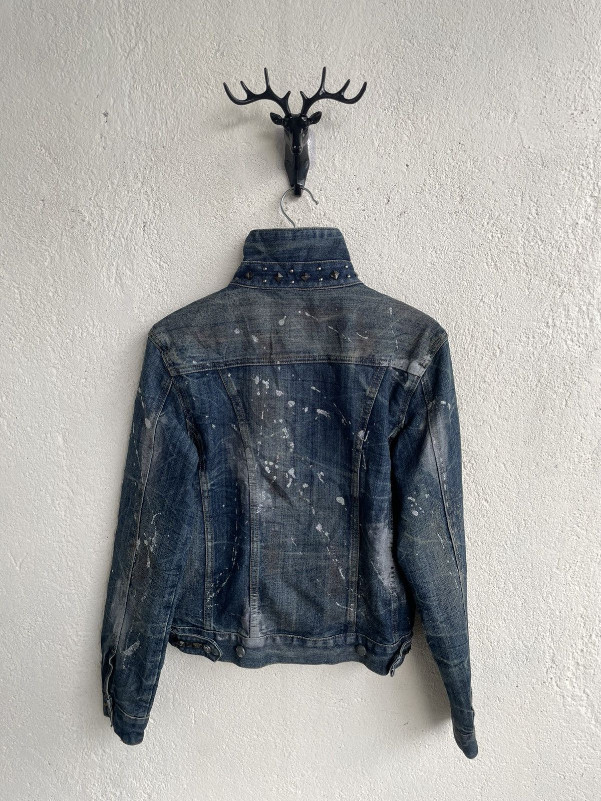 Le Grande Bleu (L.G.B.) 2000s Undercover Distressed Studded Splatter Denim Ifsix Y2K Size US S / EU 44-46 / 1 - 9 Thumbnail