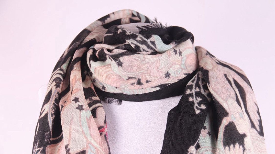 Dior Christian Dior Zodiac Print Large Silk Scarf Handkerchief Size ONE SIZE - 3 Thumbnail