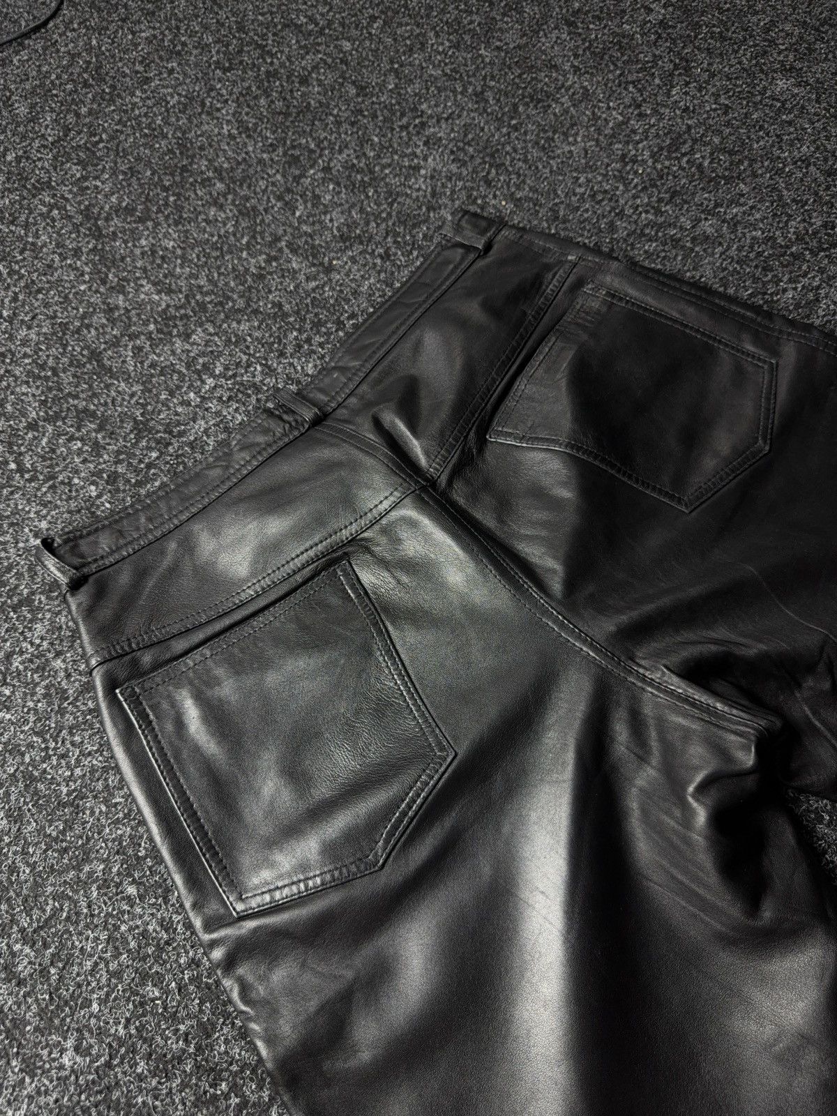 Leather Y2K Vintage Leather Pants Opium Style Alt Biker USA Rare Size US 34 / EU 50 - 18 Thumbnail