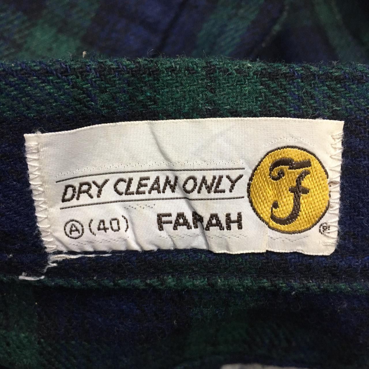 Vintage Vtg FARAH Plaid Pants Fabric Made in Italy Streetwear Size 26" / US 2 / IT 38 - 4 Thumbnail