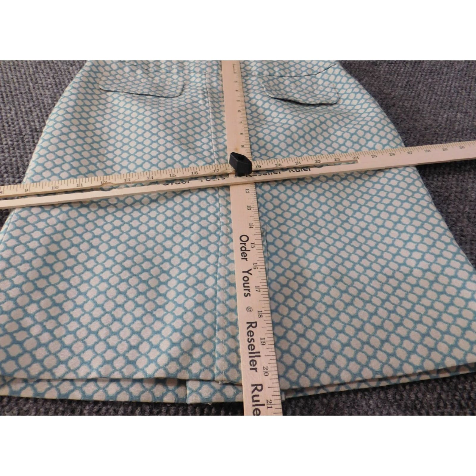 Ann Taylor Ann Taylor Skirt Womens 6P Petites Blue Plaid Zip A-line Knee Length Lined Slit Designer Womens Size 28" / US 6 / IT 42 - 5 Thumbnail