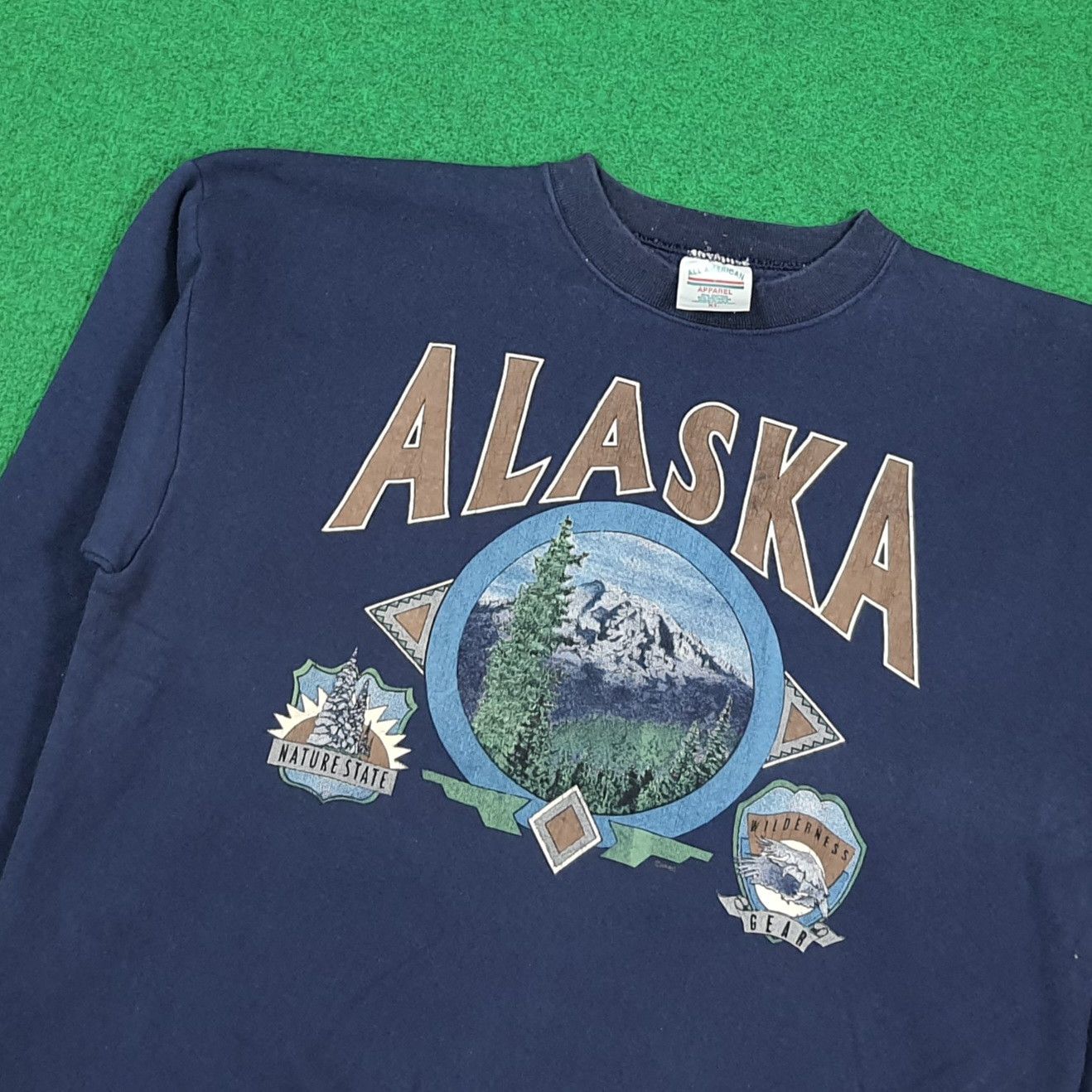 Vintage Vintage Alaska Nature States Graphic Sweatshirt C291N2 Size US L / EU 52-54 / 3 - 2 Thumbnail