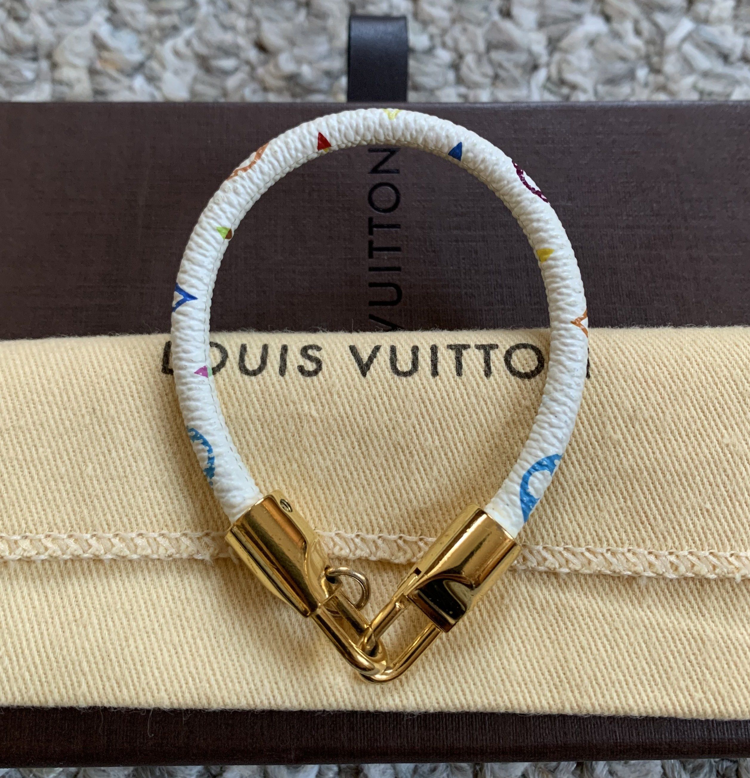 Louis Vuitton × Takashi Murakami S/S 2003 Louis Vuitton x Murakami Monogram Luck It Bracelet Size ONE SIZE - 3 Thumbnail