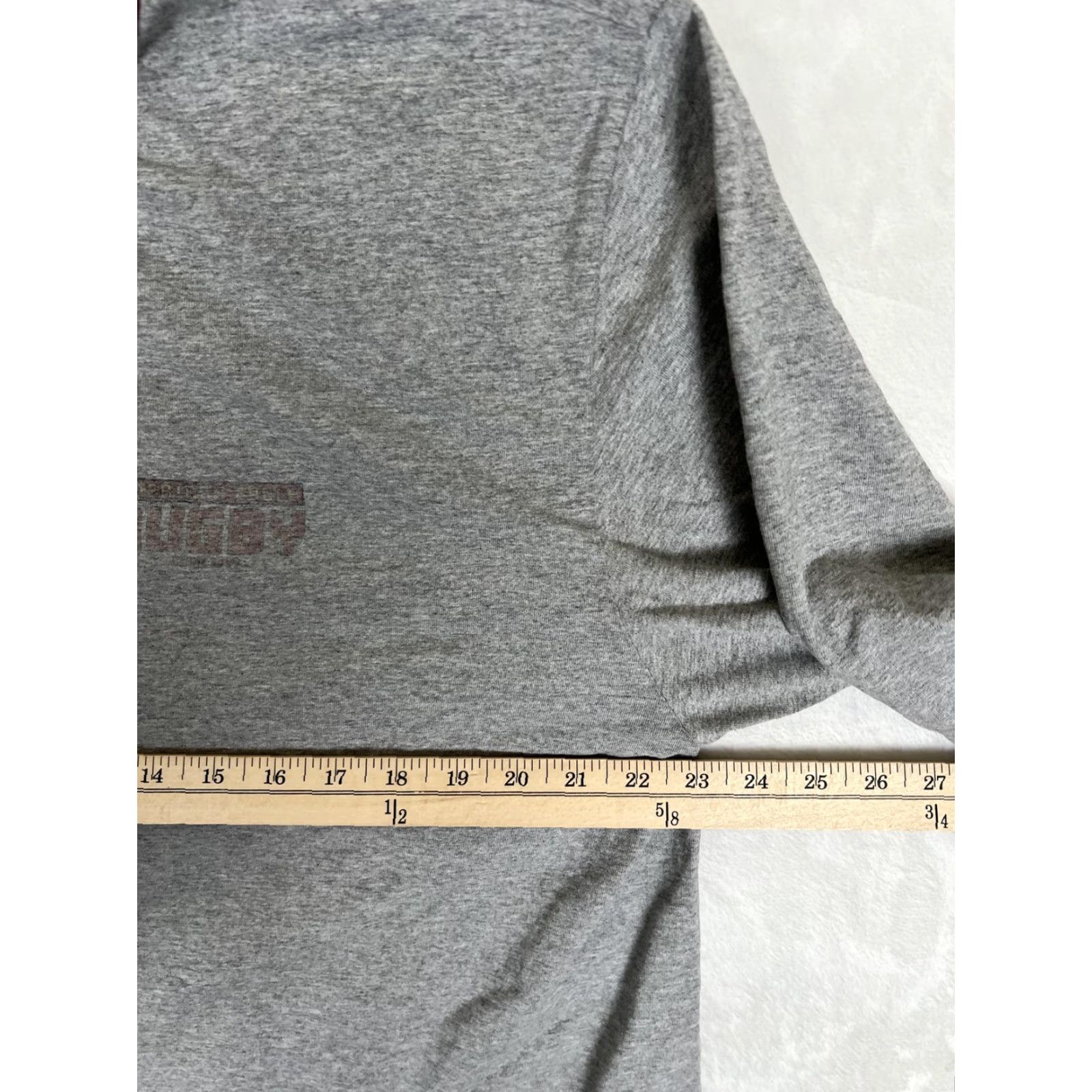 American Eagle Outfitters VINTAGE American Eagle Outfitters Rugby Long Sleeve Shirt Mens Large Gray Y2K Size US L / EU 52-54 / 3 - 6 Thumbnail