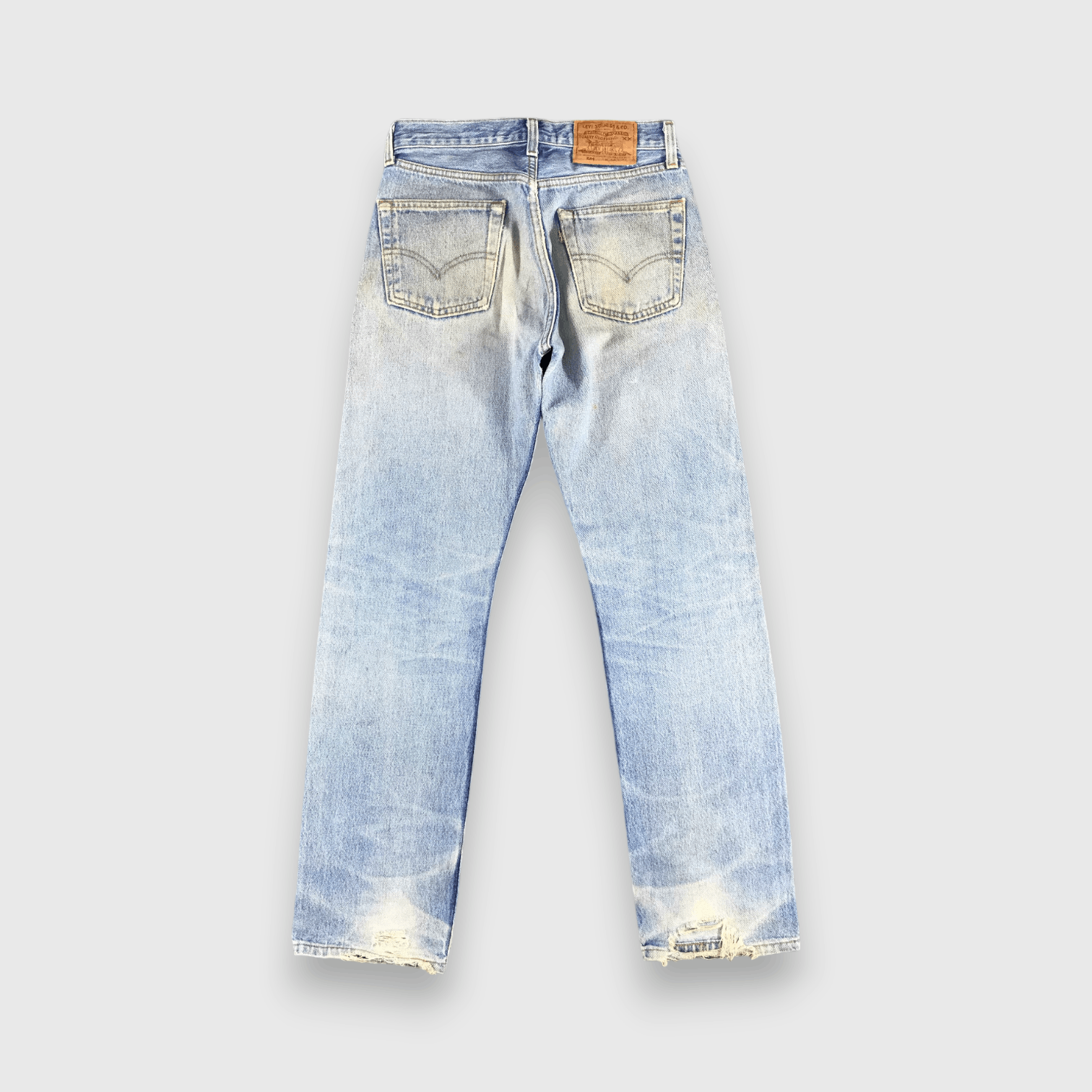 Levi's Vintage 90s Light Wash Levis 501 Jeans-J1451 Size US 28 / EU 44 - 2 Thumbnail