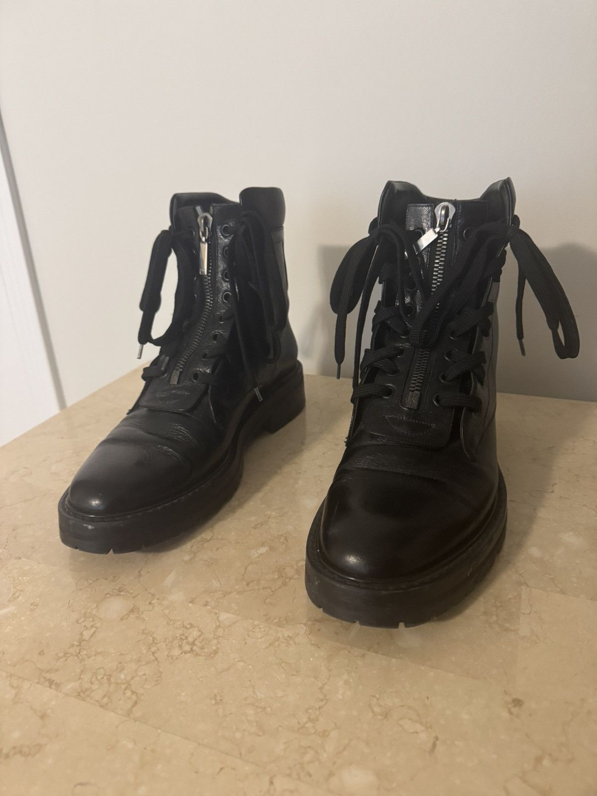 Saint Laurent Paris Saint Laurent Leather William Military Combat Boots Size US 10 / EU 43 - 5 Thumbnail