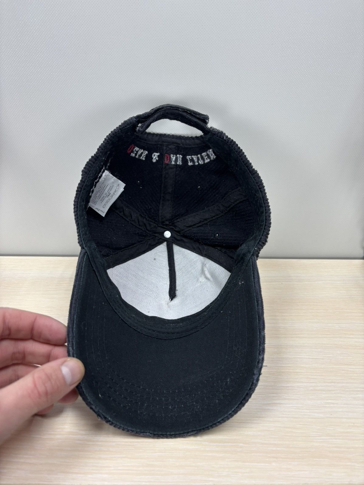Dsquared2 Mens corduroy cap Dsquared2 Color Black Size ONE SIZE - 7 Thumbnail