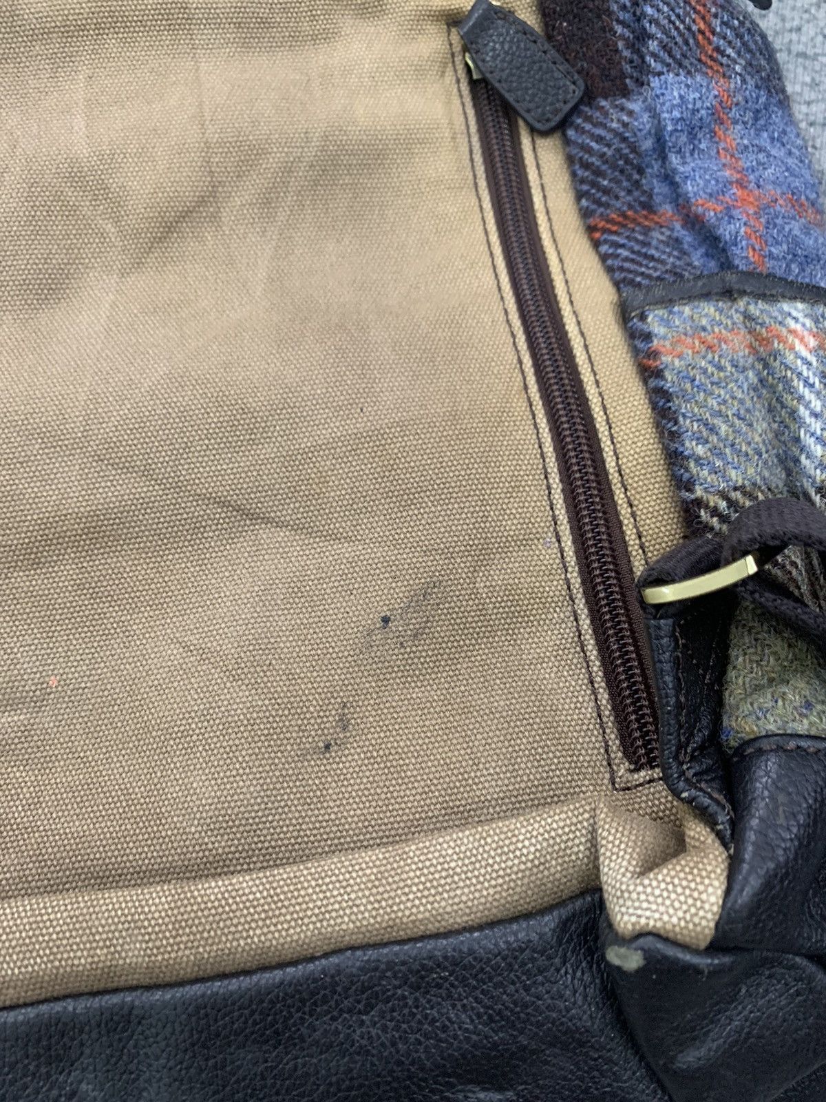 Harris Tweed British Green Harris Tweed Mini Backpack 2 in 1 Style Size ONE SIZE - 11 Thumbnail