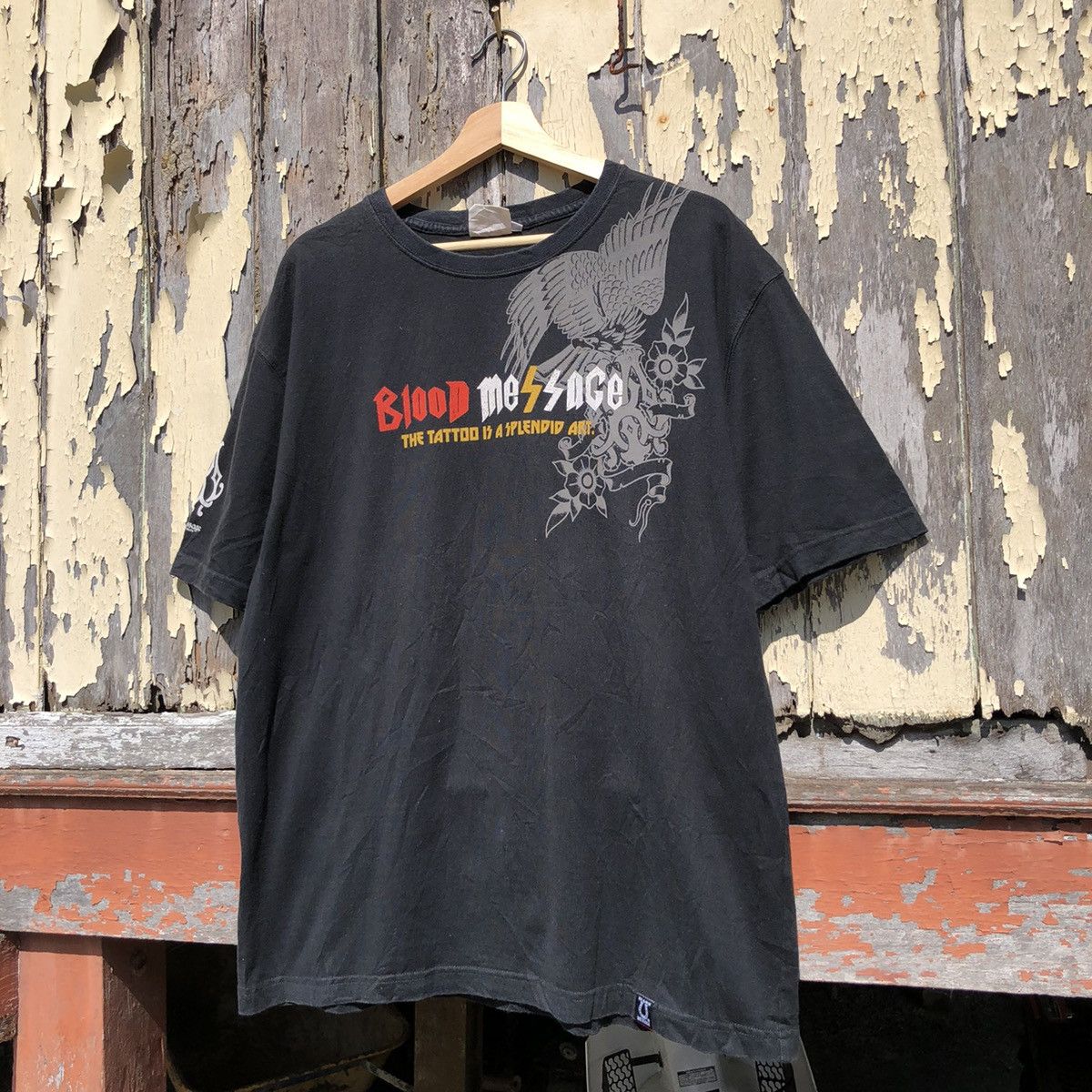 Vintage Ted Company Blood Message Tshirt Size US XL / EU 56 / 4 - 4 Thumbnail