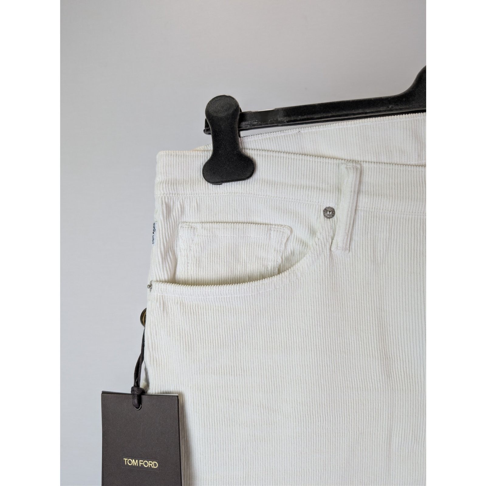 Tom Ford o1rshd1 Straight Fit Denim Jeans in White Size US 34 / EU 50 - 6 Thumbnail