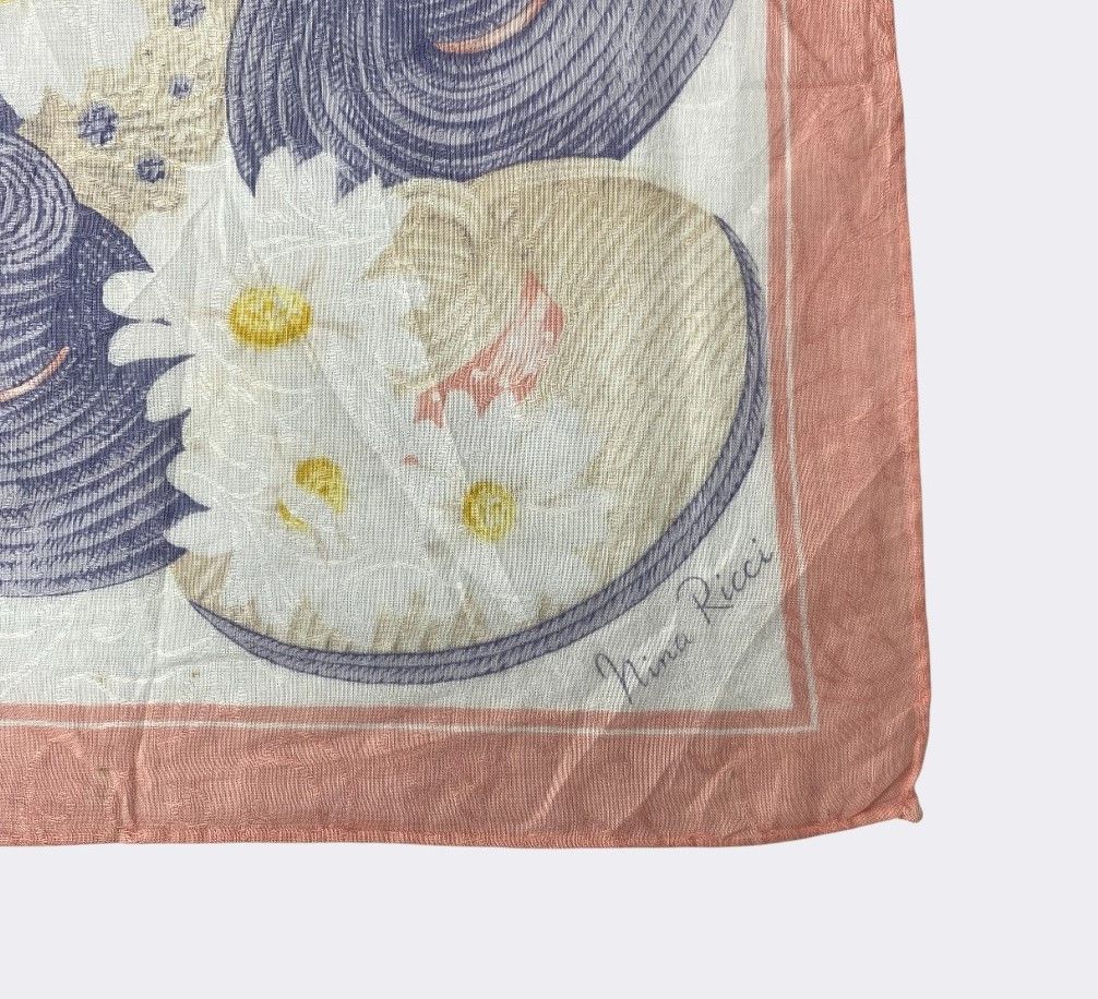 Other Vintage Nina Ricci Handkerchief Neckerchief Bandana H015R Size ONE SIZE - 3 Thumbnail