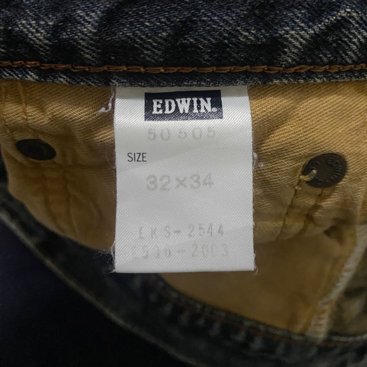 Edwin Vintage Edwin 505 Selvegde Redline Distressed Denim Size US 33 - 16 Thumbnail