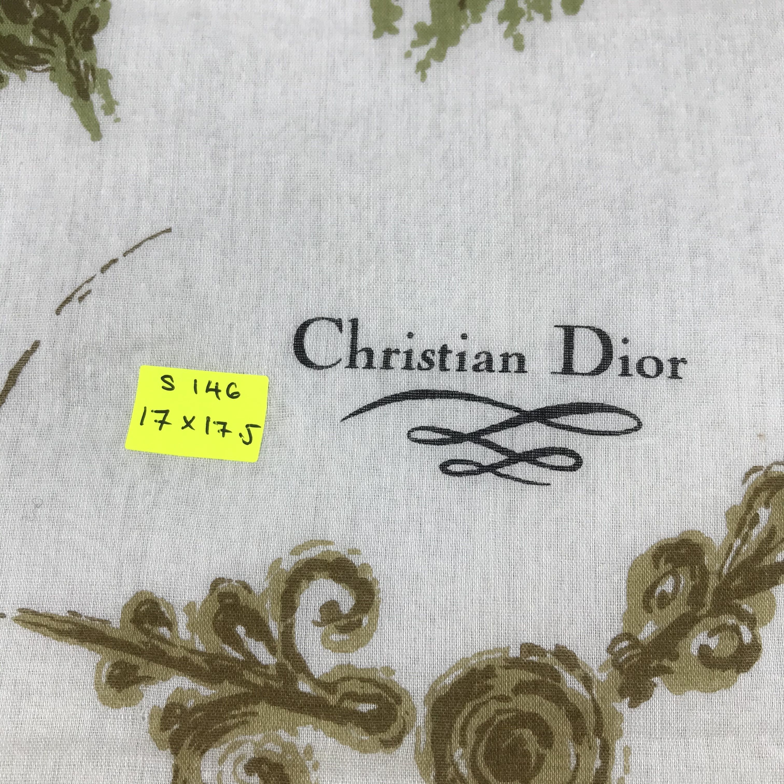 Christian Dior Monsieur × Vintage Christian Dior Bandana / Handkerchief / Neckerchief - S146 Size ONE SIZE - 5 Thumbnail