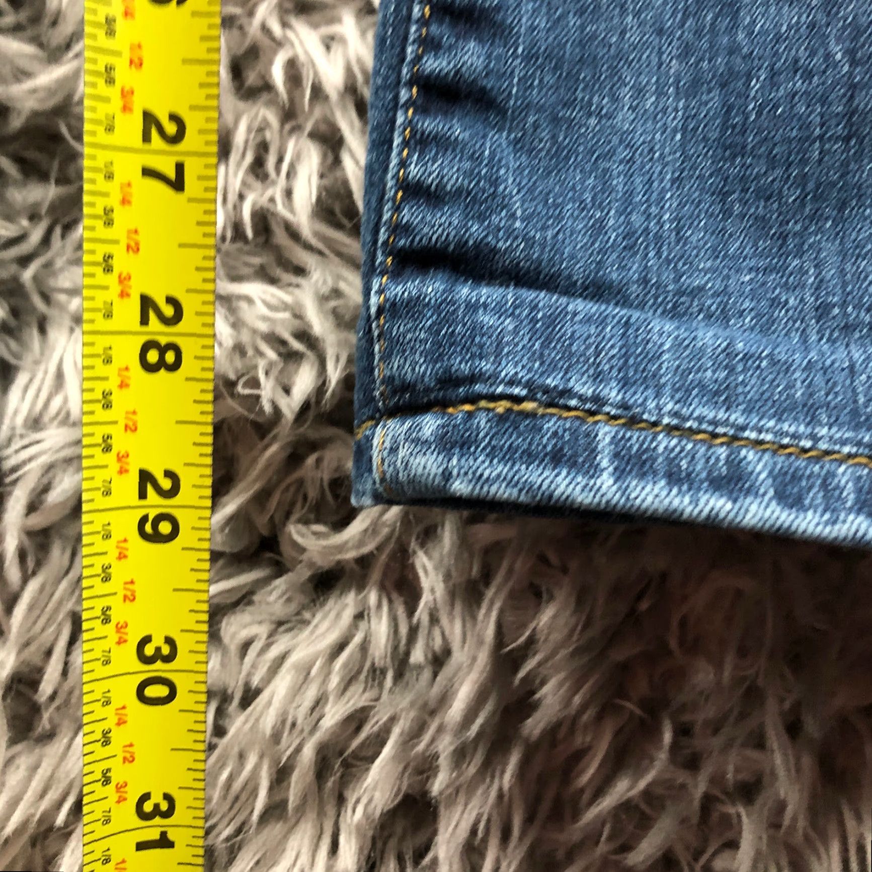 Vintage Yummie Jeans Dark Wash Blue Denim Skinny Mid Rise 32 Womens Jeans Pocket 5-Pocket Belt Loops Regular Size 24" / US 00 / IT 34 - 3 Thumbnail