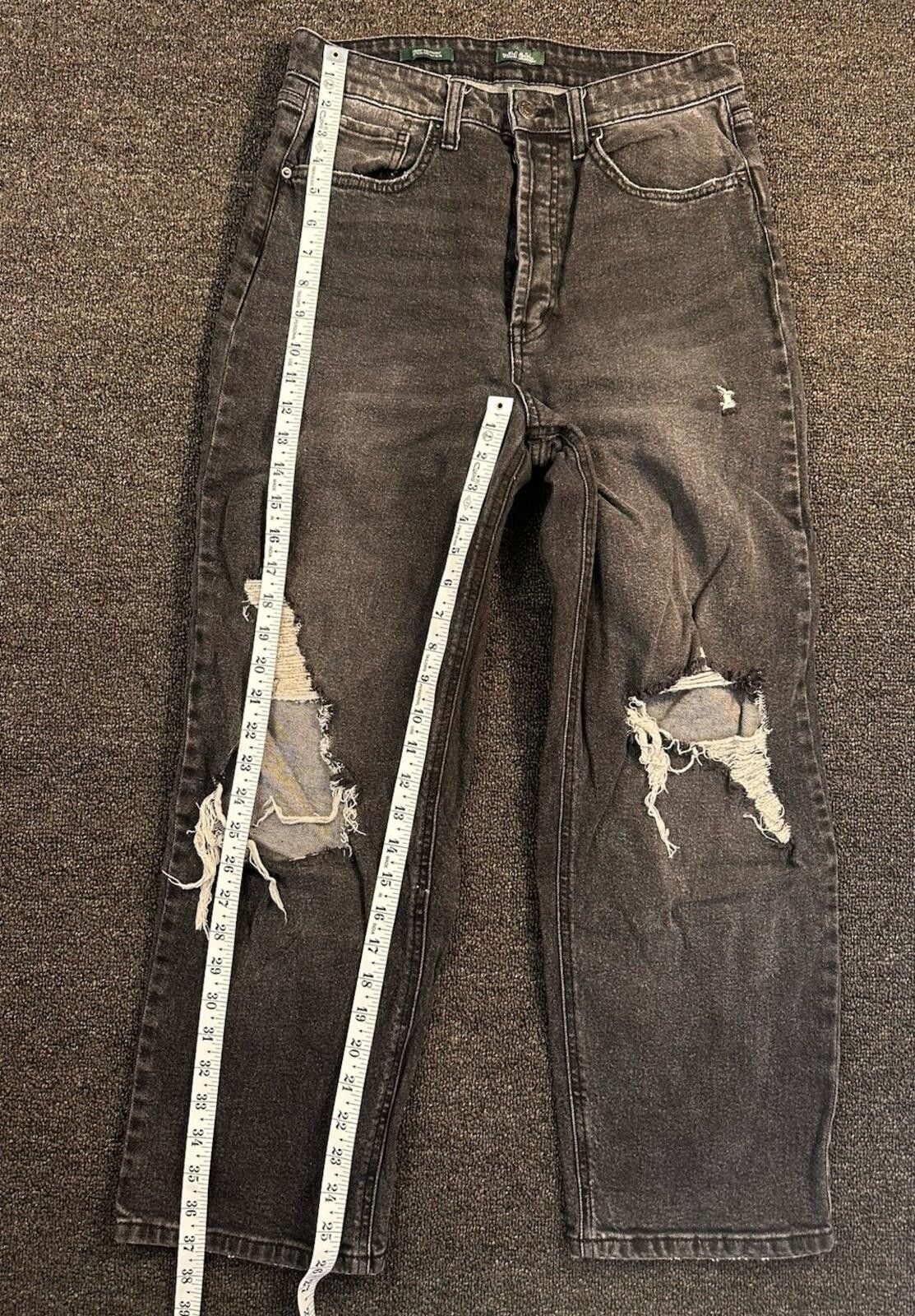 Other Wild Fable Women’s S Straight High Rise Distressed Jeans Size 28" / US 6 / IT 42 - 2 Thumbnail