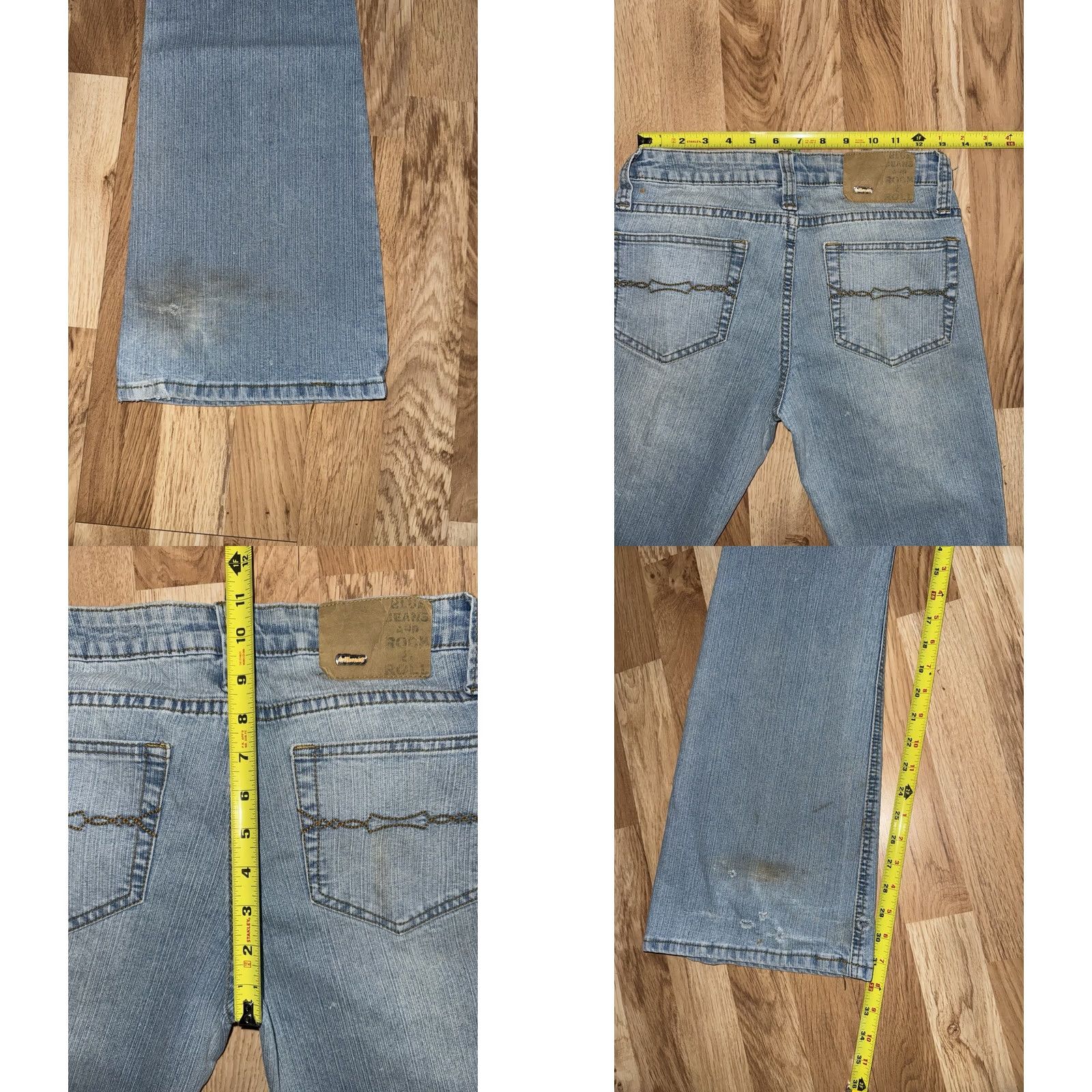 Vintage VINTAGE Y2K Dollhouse Jeans Flared Denim Blue Size 7 Womens Size 28" / US 6 / IT 42 - 8 Thumbnail