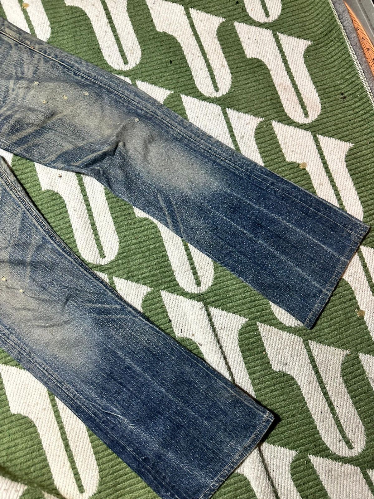 Edwin EDWIN XV Distressed Flare Buckle Back Jeans Size US 32 / EU 48 - 4 Thumbnail