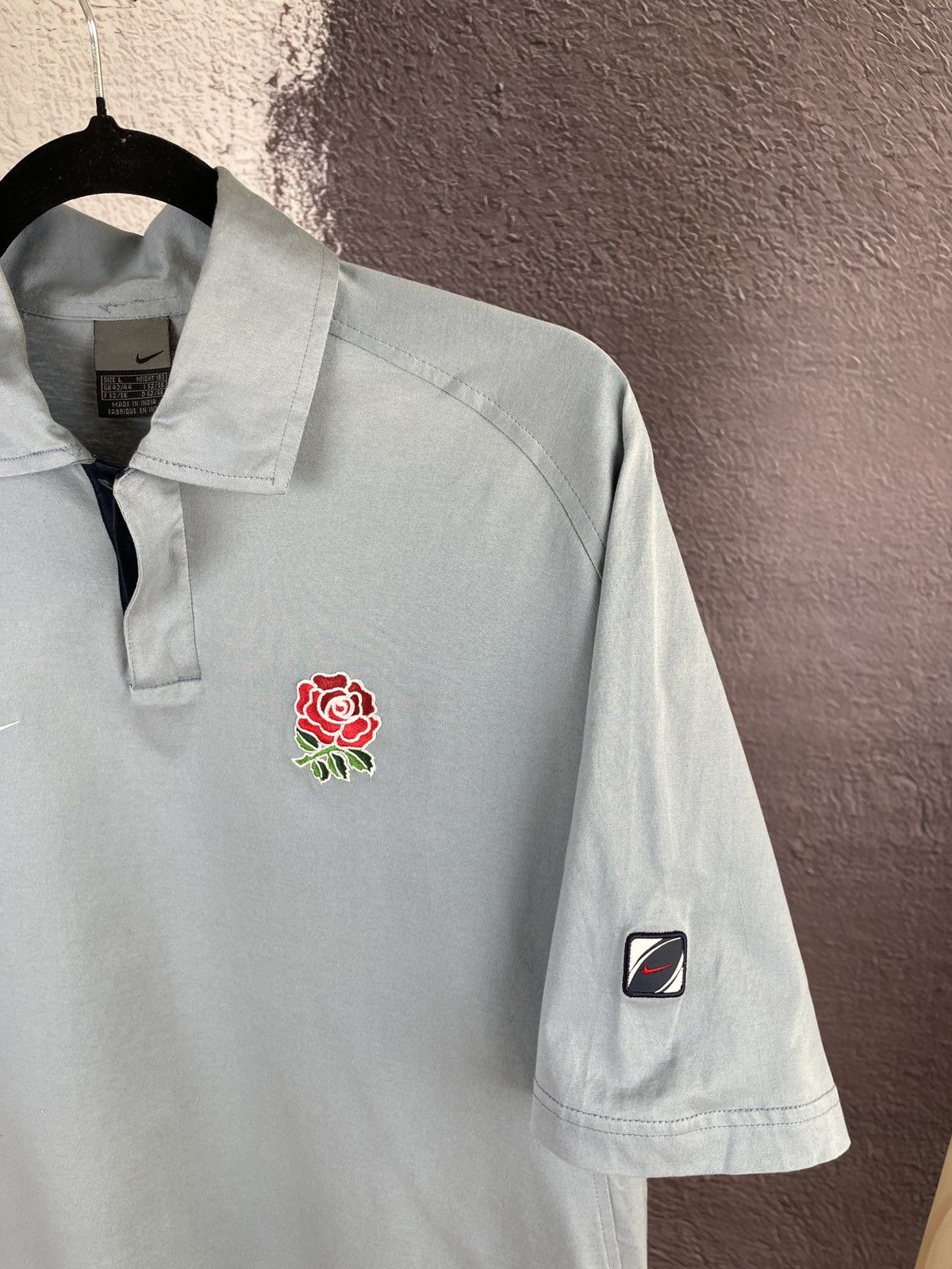 Nike Nike vintage y2k double logo swoosh rugby polo tee shirt Size US L / EU 52-54 / 3 - 4 Thumbnail