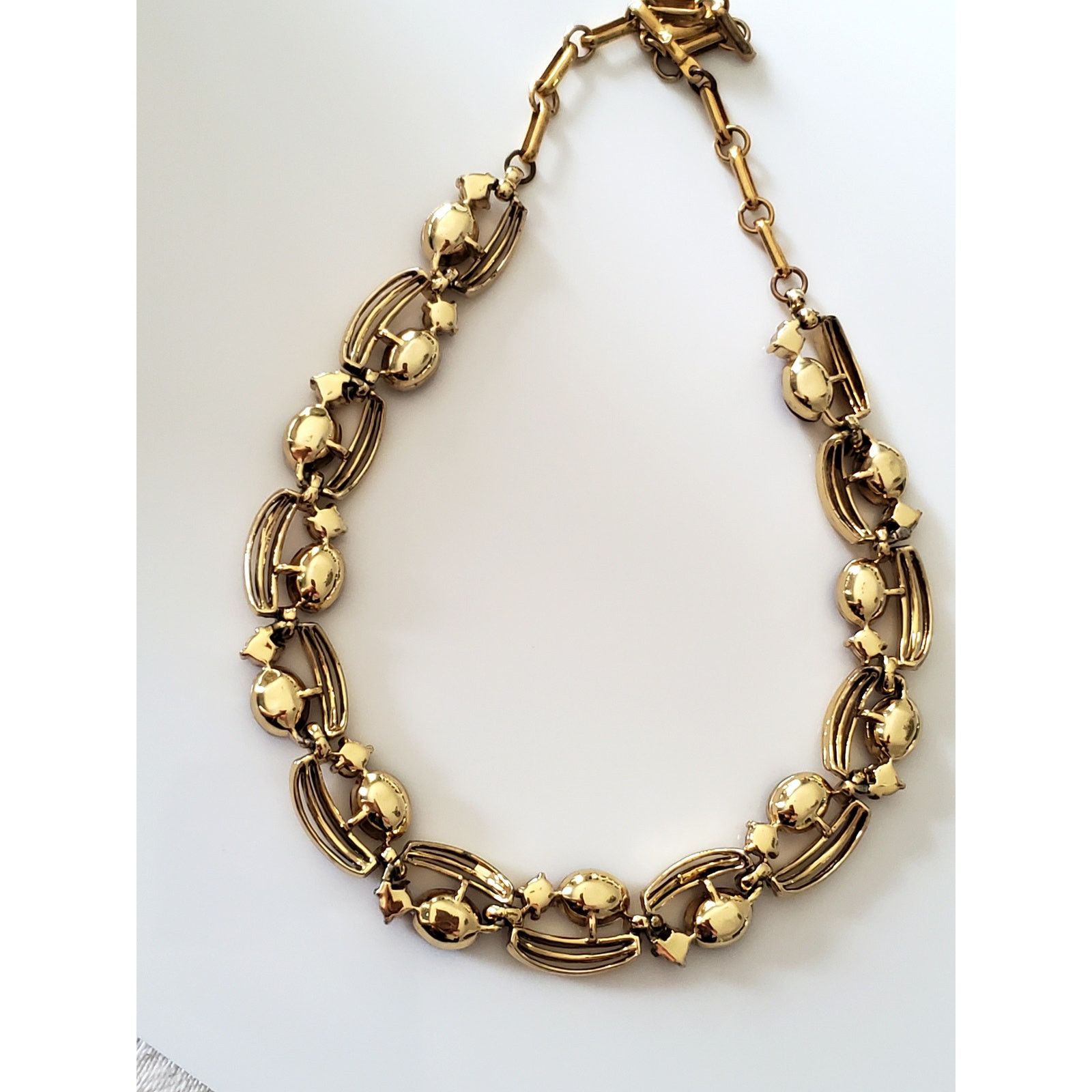 Other Vintage Amber Brown Rhinestone Choker Necklace by Lisner Size ONE SIZE - 5 Thumbnail