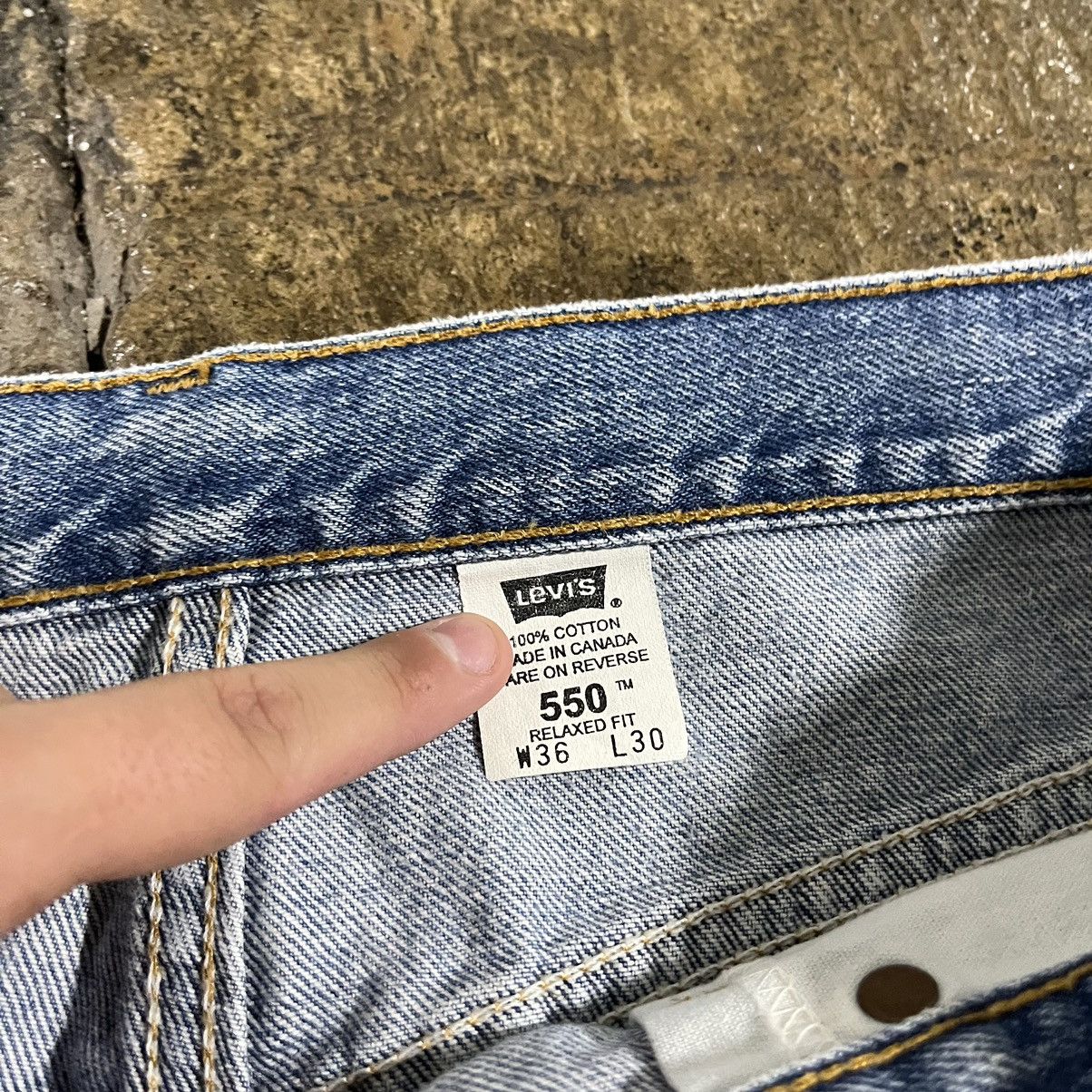 Levi's × Vintage Crazy Vintage 90s Levi's 550 Faded Essential Skater Jeans Size US 36 / EU 52 - 10 Thumbnail