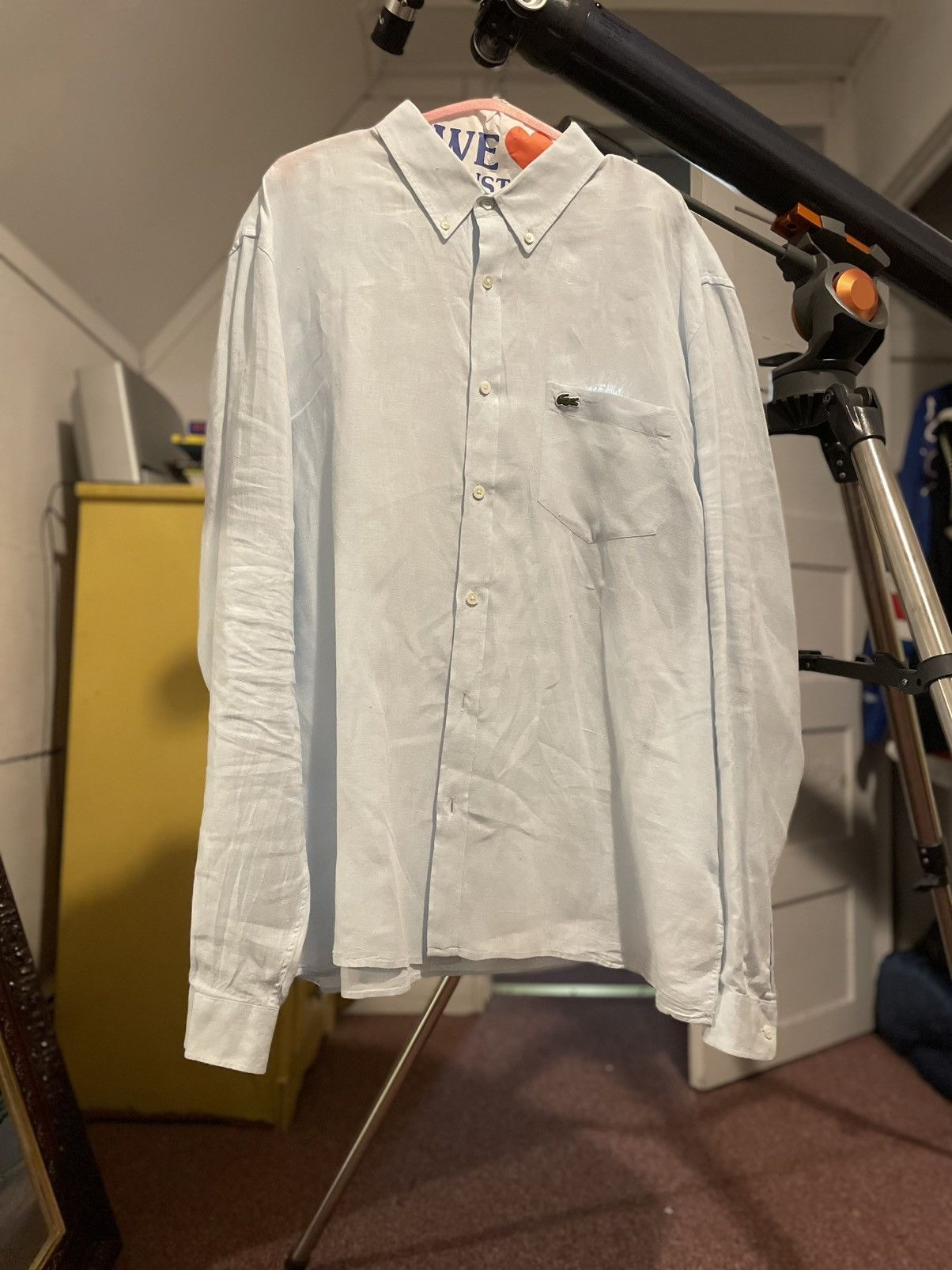 Lacoste Lacoste Linen Shirt Size US XL / EU 56 / 4 - 1 Thumbnail