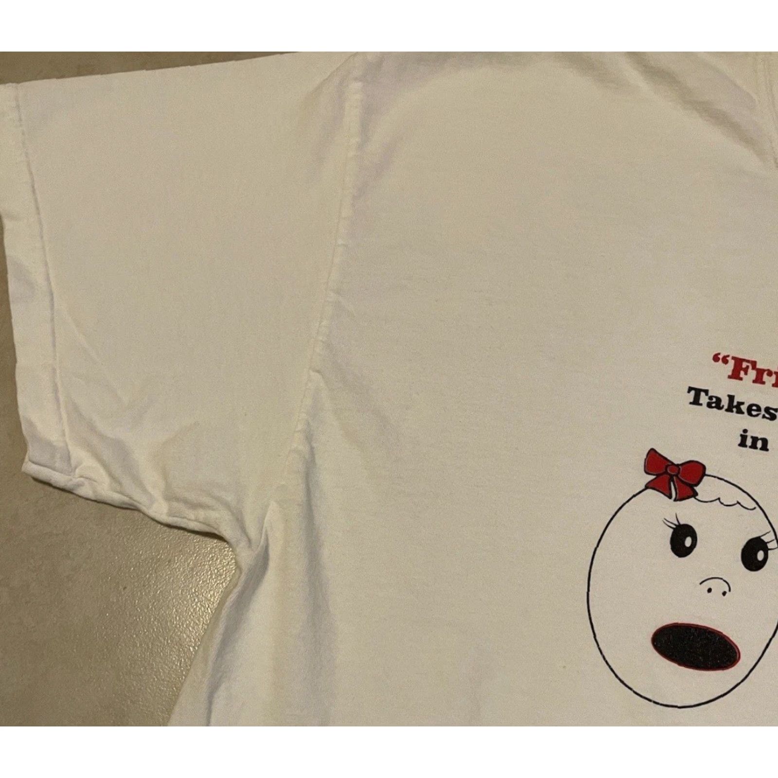Vintage VINTAGE Grunge T-Shirt Men XL White Friends With Benefits Faded Funny Saying 80s 90s Size US XL / EU 56 / 4 - 6 Thumbnail