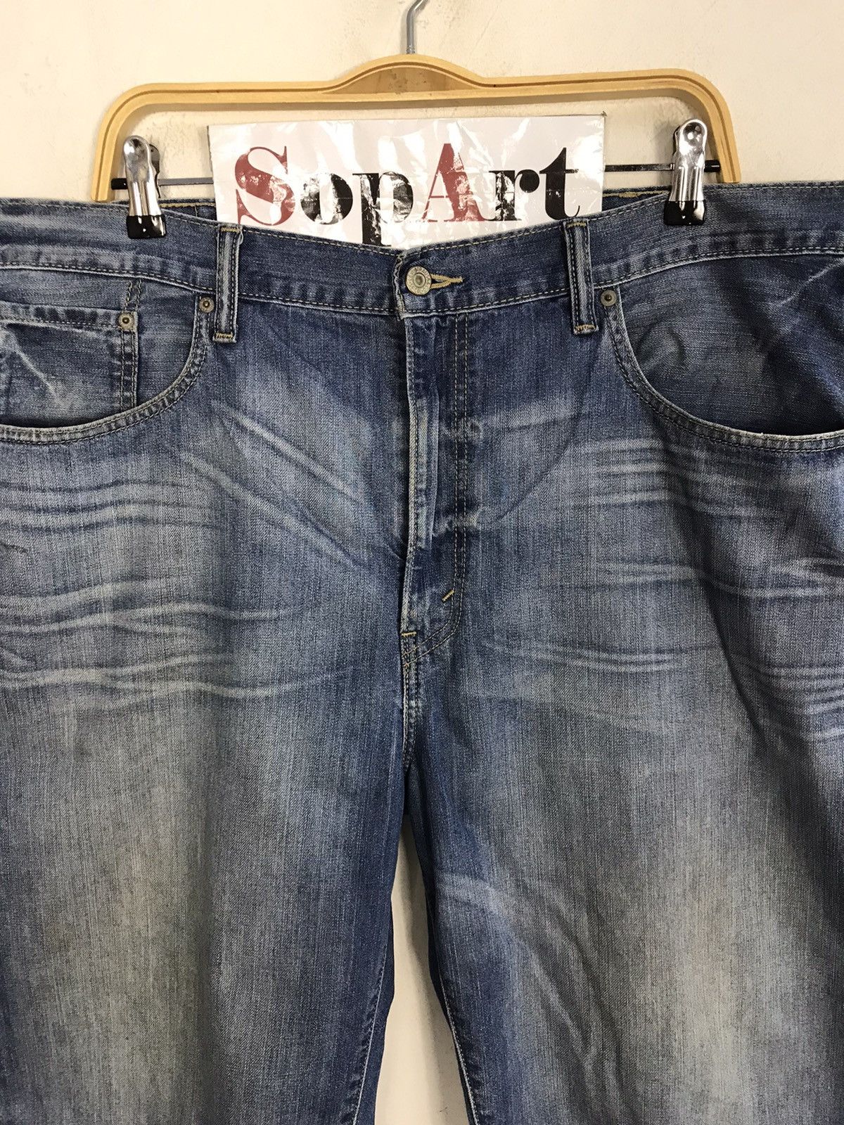 Japanese Brand × Levi's Vintage Levi’s 569 Workwear Short Pants Zipper Style Size US 38 / EU 54 - 3 Thumbnail