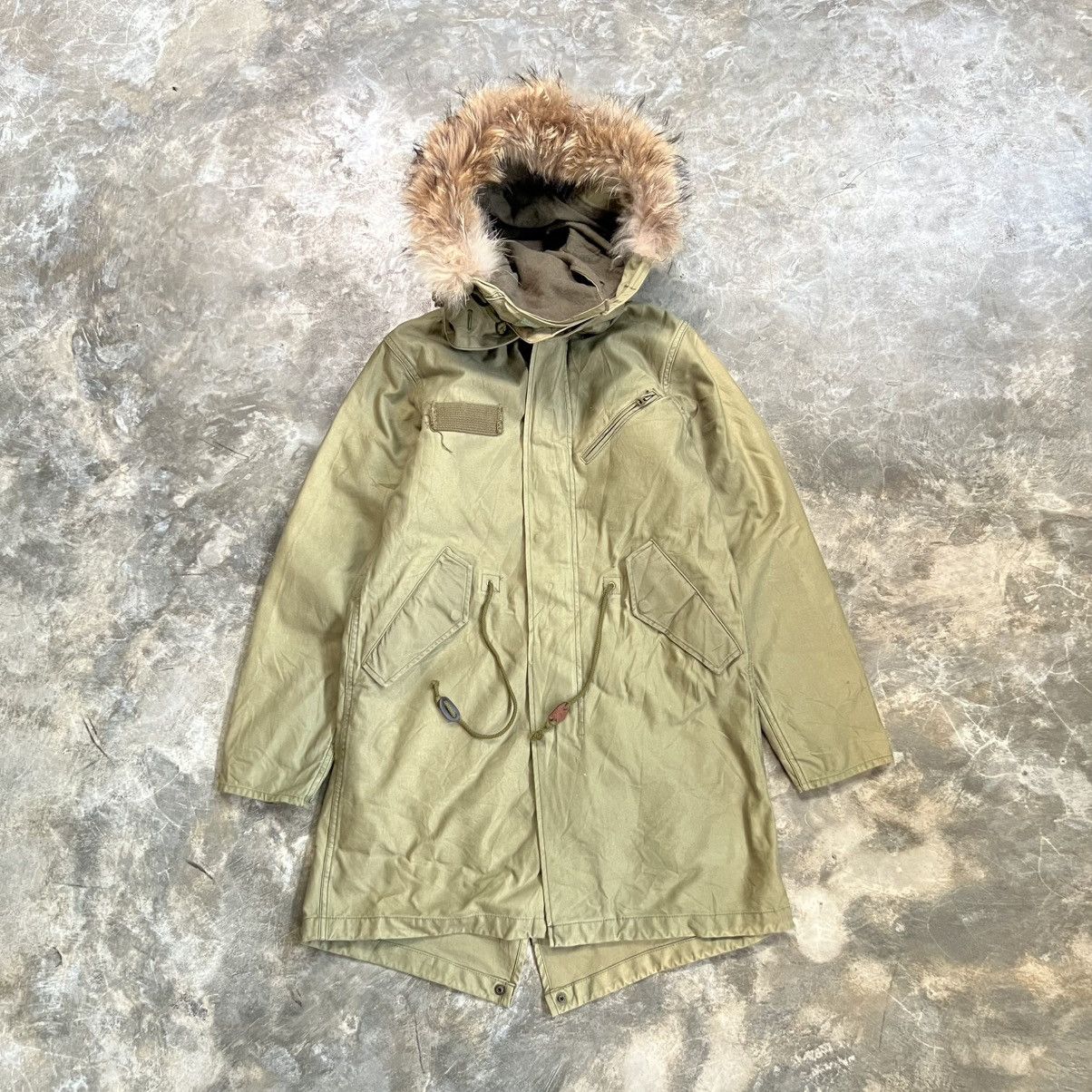 RUDE GALLERY 2000s Rude Gallery Military Fur Hoodie Parka Jacket Size US M / EU 48-50 / 2 - 1 Thumbnail