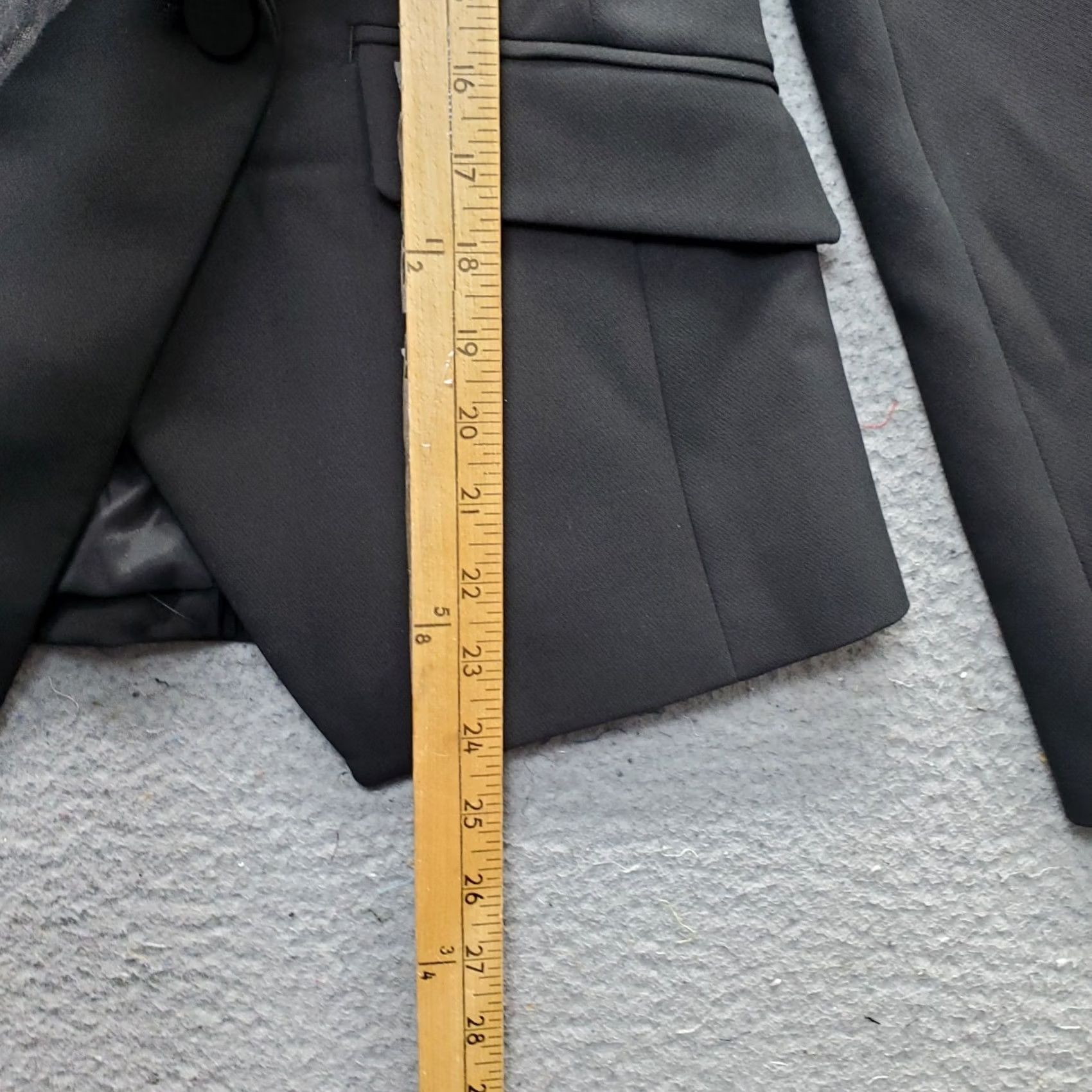 Banana Republic Banana Republic Jacket Womens 2 Black Blazer Stretch Peak Lapel Double Breasted Size XS / US 0-2 / IT 36-38 - 3 Thumbnail