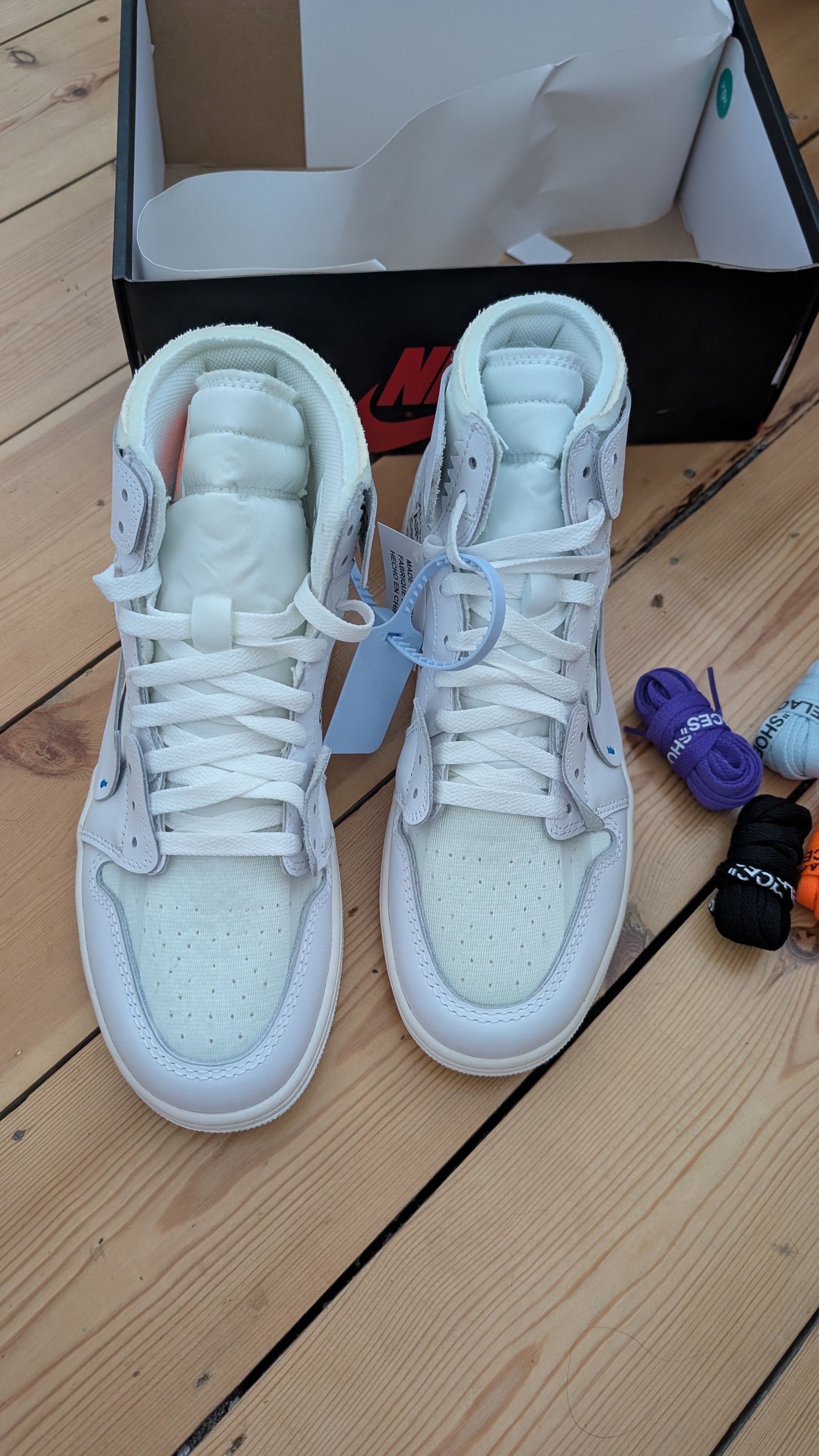 Off-White Off white Jordan one retro euro white Size US 9 / EU 42 - 2 Thumbnail