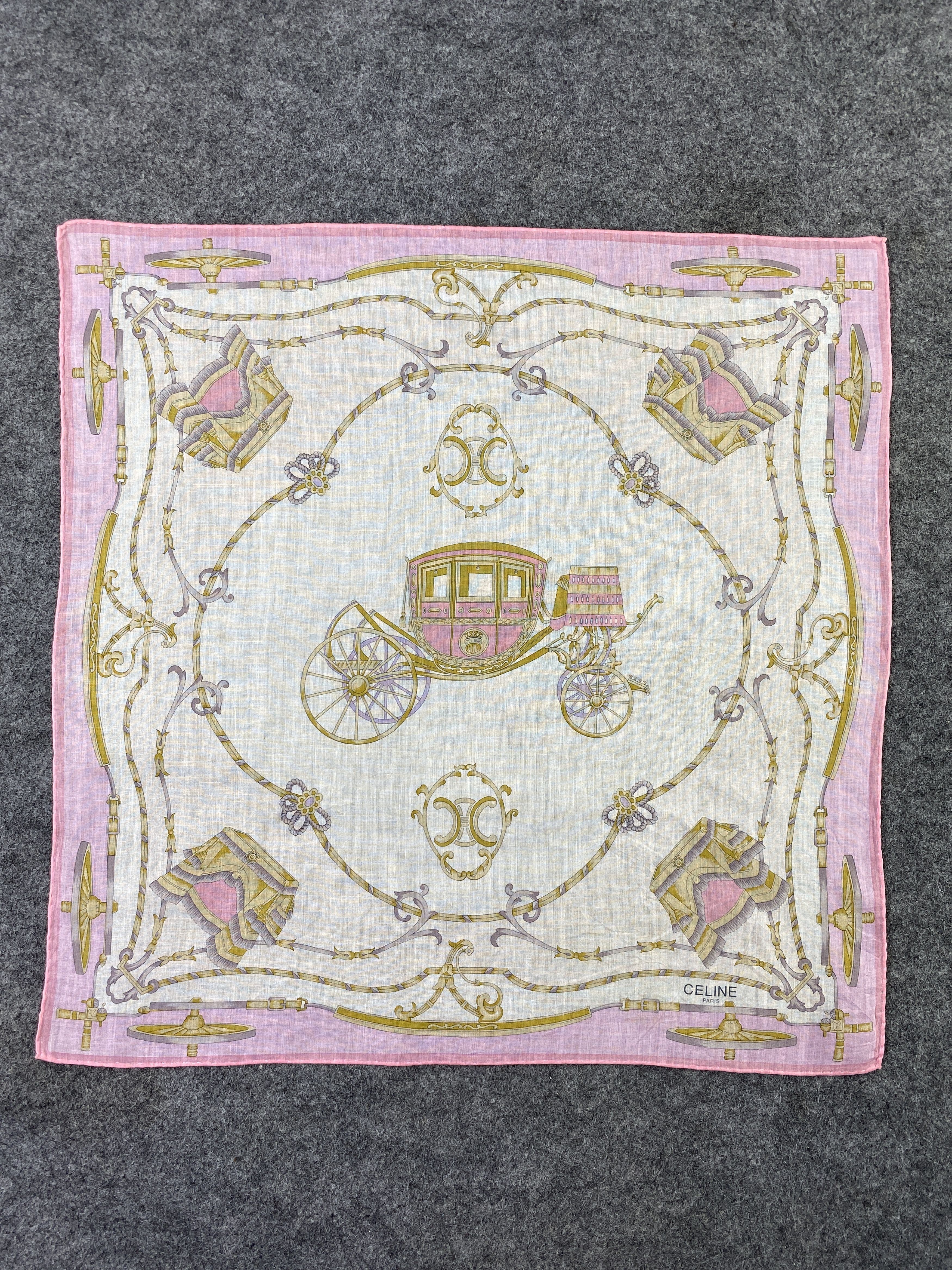 Celine × Vintage Celine handkerchief bandana neckerchief-B168 Size ONE SIZE - 3 Thumbnail