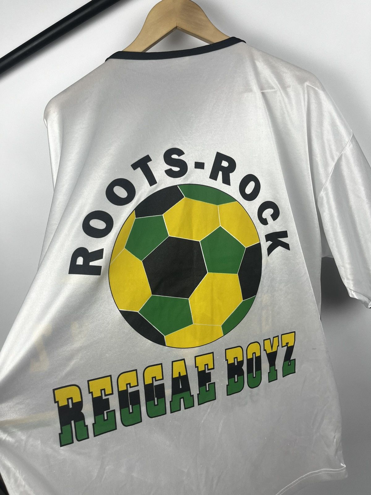 Vintage Jamaica Jersey reggae boyz 1998 france Size US L / EU 52-54 / 3 - 14 Thumbnail