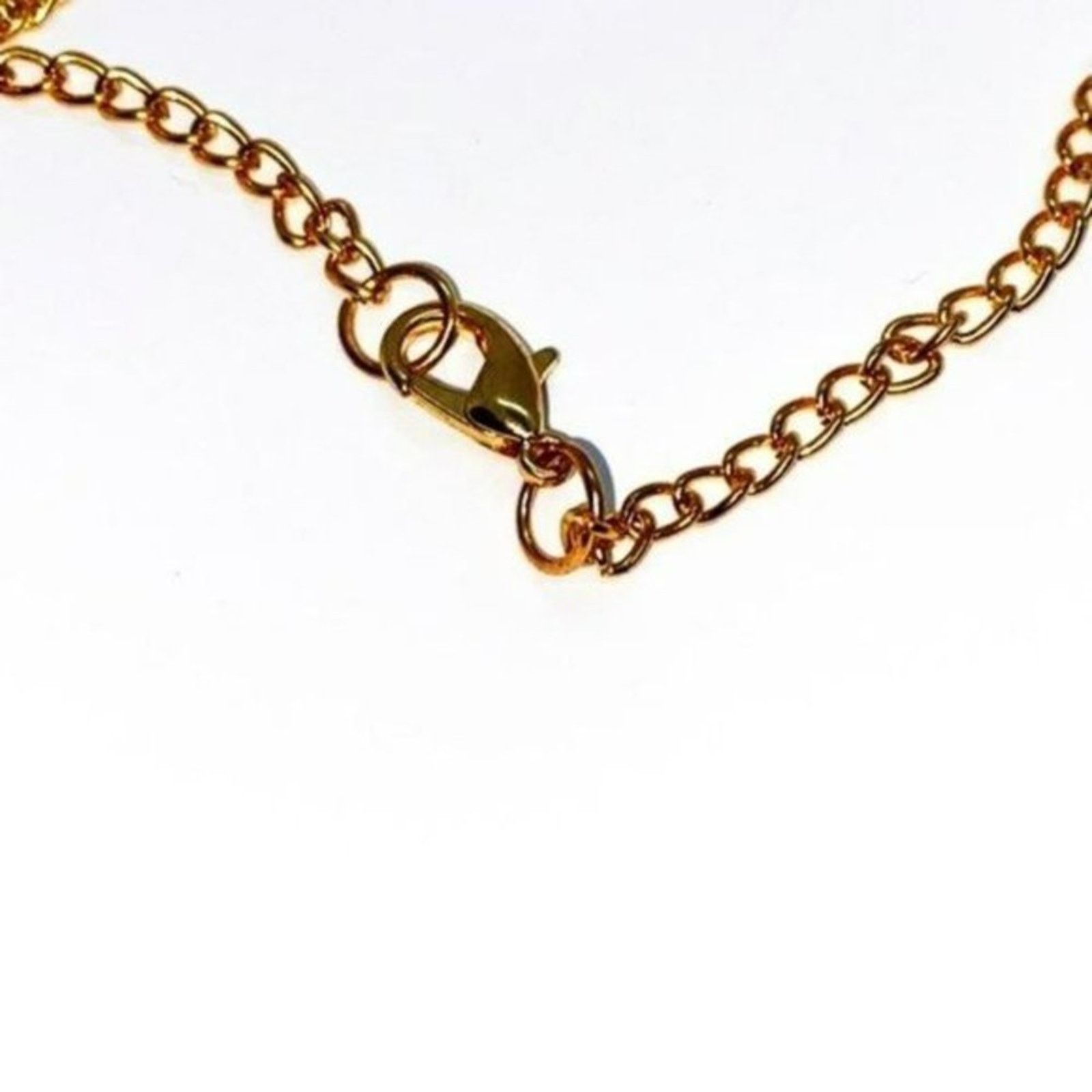Handmade Gold-Tone Laser-Cut Rose 3D Pendant Bead Necklace Size ONE SIZE - 5 Thumbnail