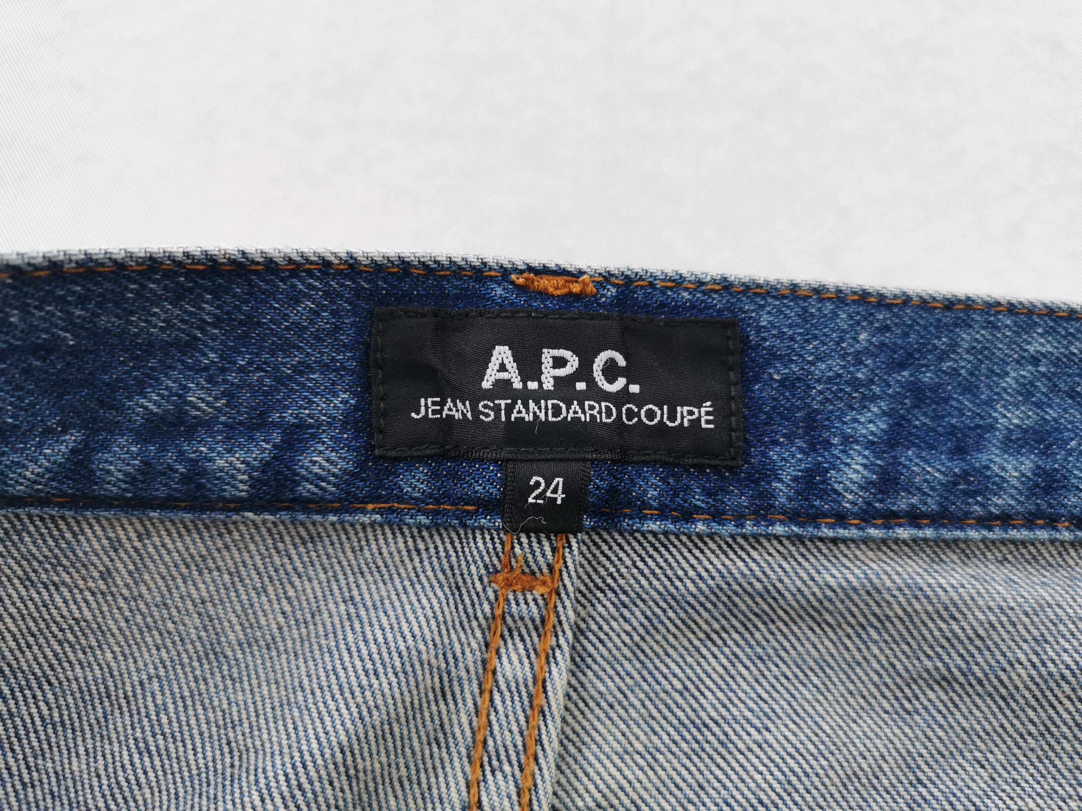 A.P.C. Distressed Vintage Size 24 A.P.C. Cut Off Denim Jeans Size 26" / US 2 / IT 38 - 7 Thumbnail