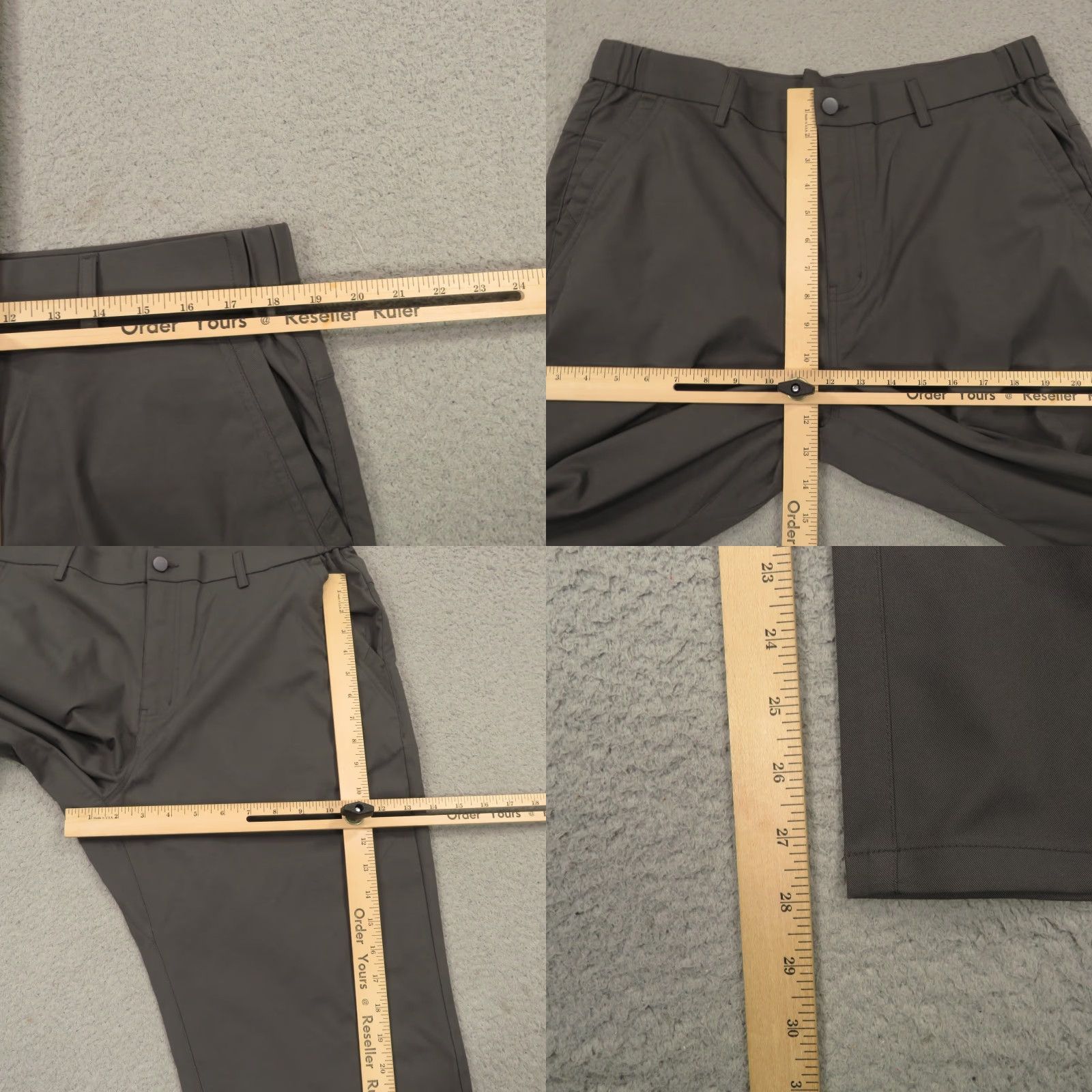 Vintage Jack Archer Pants Mens 35x28 Jetsetter Charcoal Grey Travel Trousers Chino Straight Slim 5-Pocket Gray Modern City) Size US 35 - 8 Thumbnail