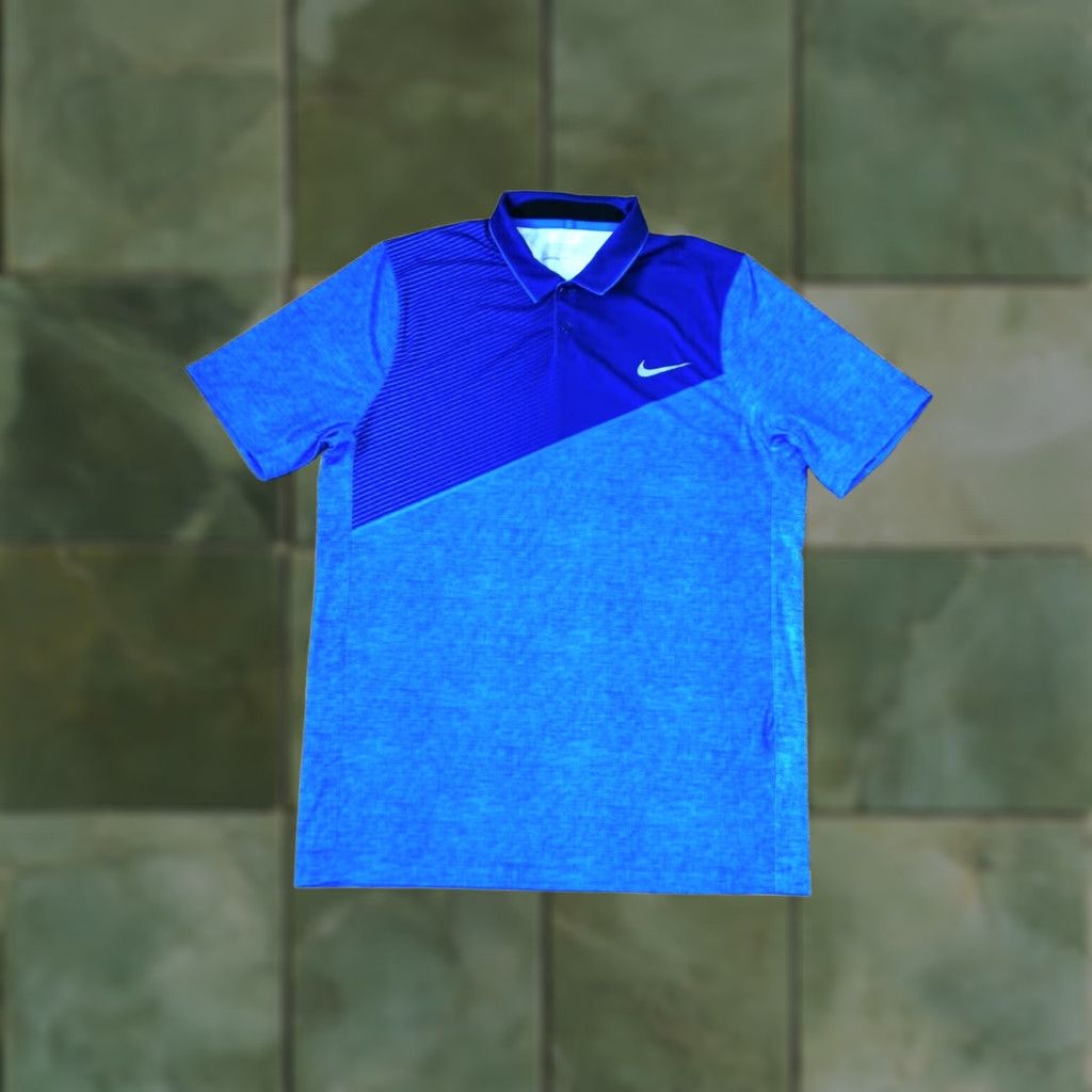 Nike NIKE Polo Shirt Golf Blue XS? Size US M / EU 48-50 / 2 - 1 Thumbnail