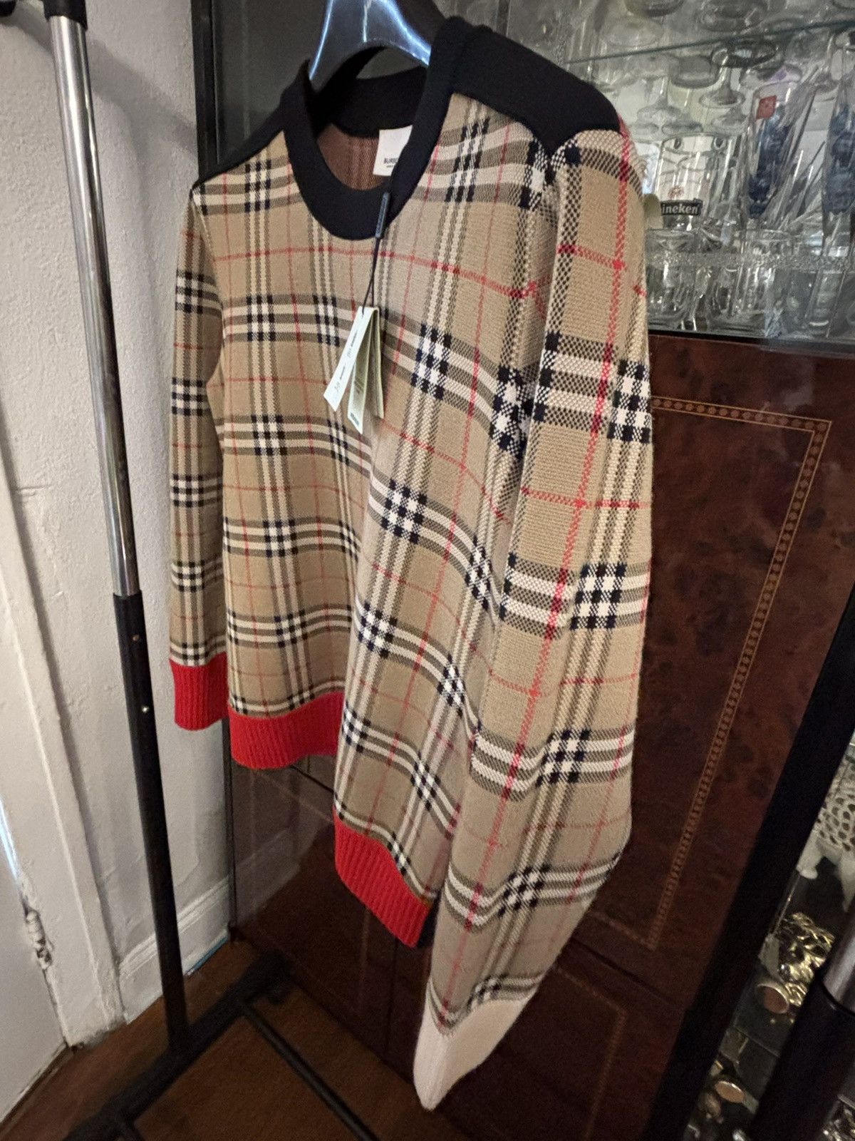 Burberry Burberry Nova Check Jacquard Sweater Authentic New Size L Size US L / EU 52-54 / 3 - 6 Thumbnail