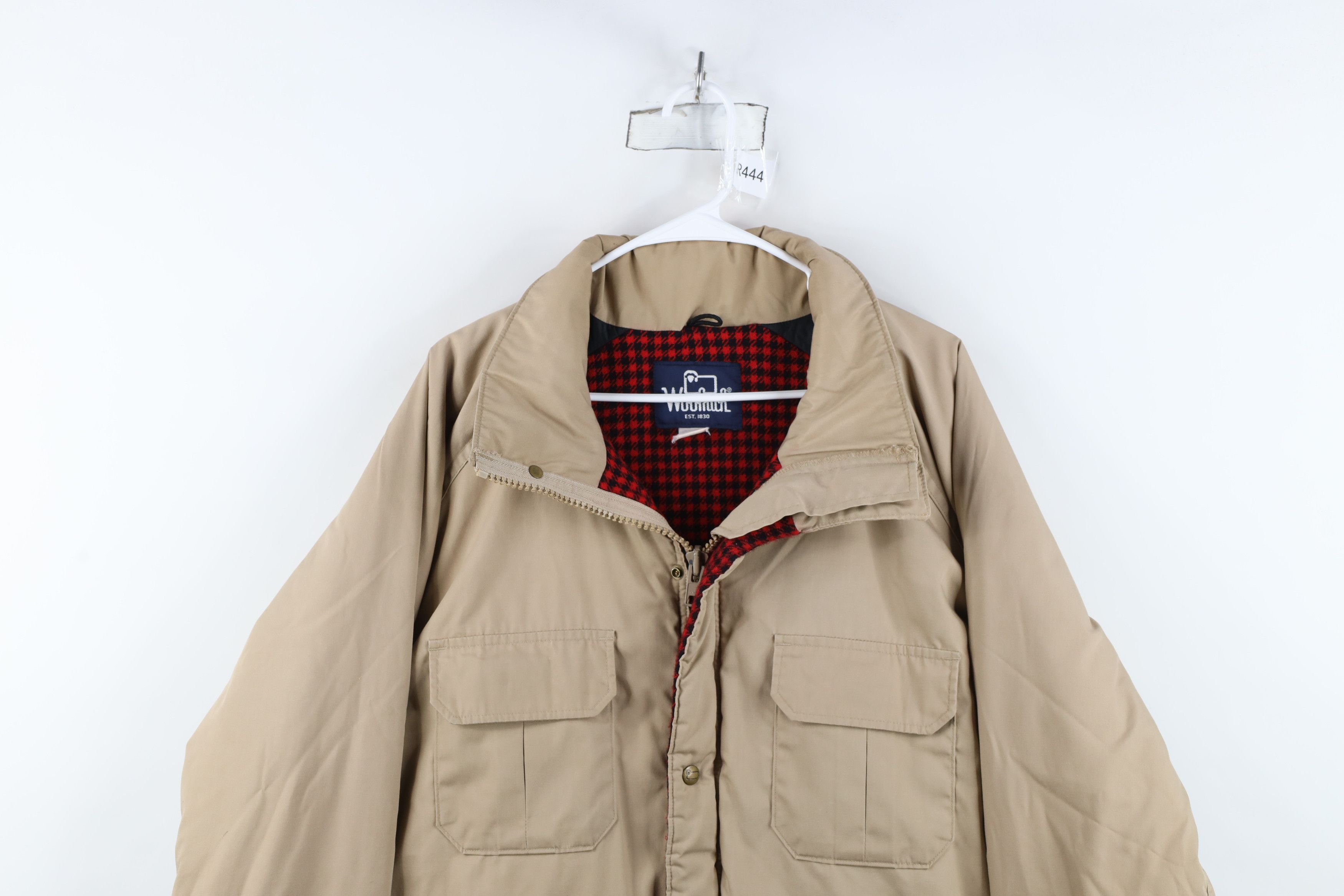 Woolrich Woolen Mills Vintage 90s Woolrich Wool Lined Parka Jacket Beige USA Size US M / EU 48-50 / 2 - 2 Thumbnail